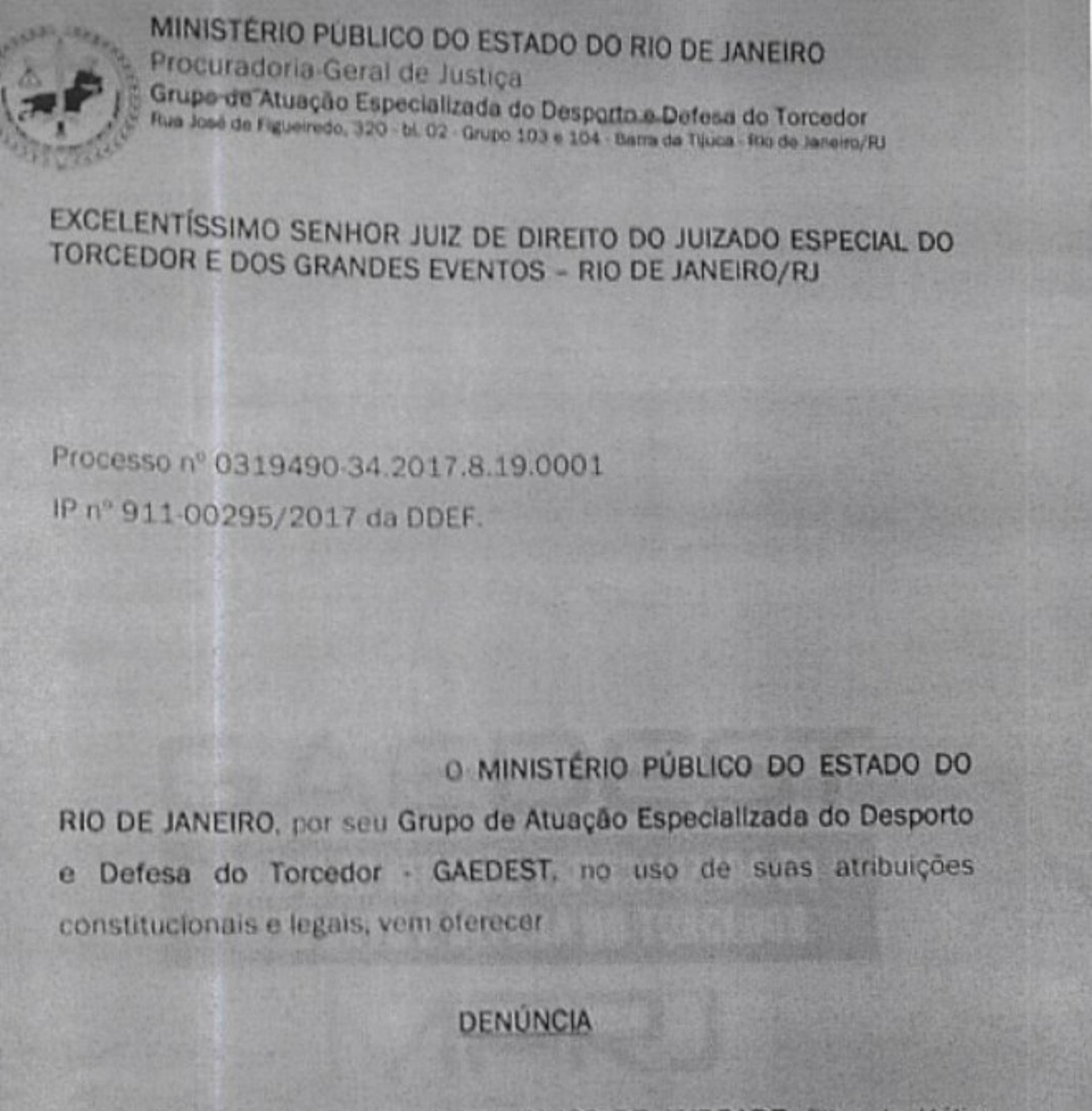 Documento de denúncia