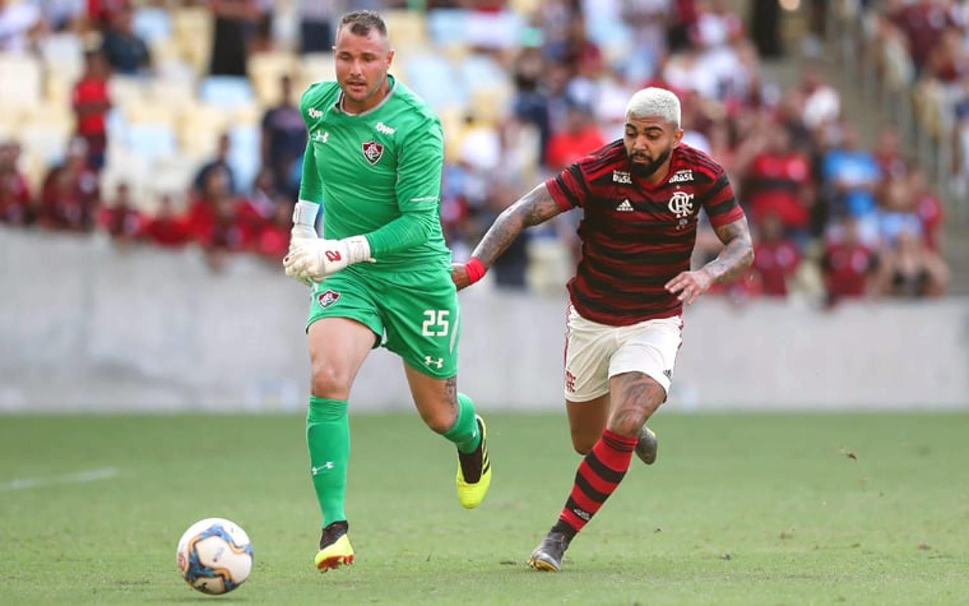 Foto do Agenor, goleiro do Fluminense