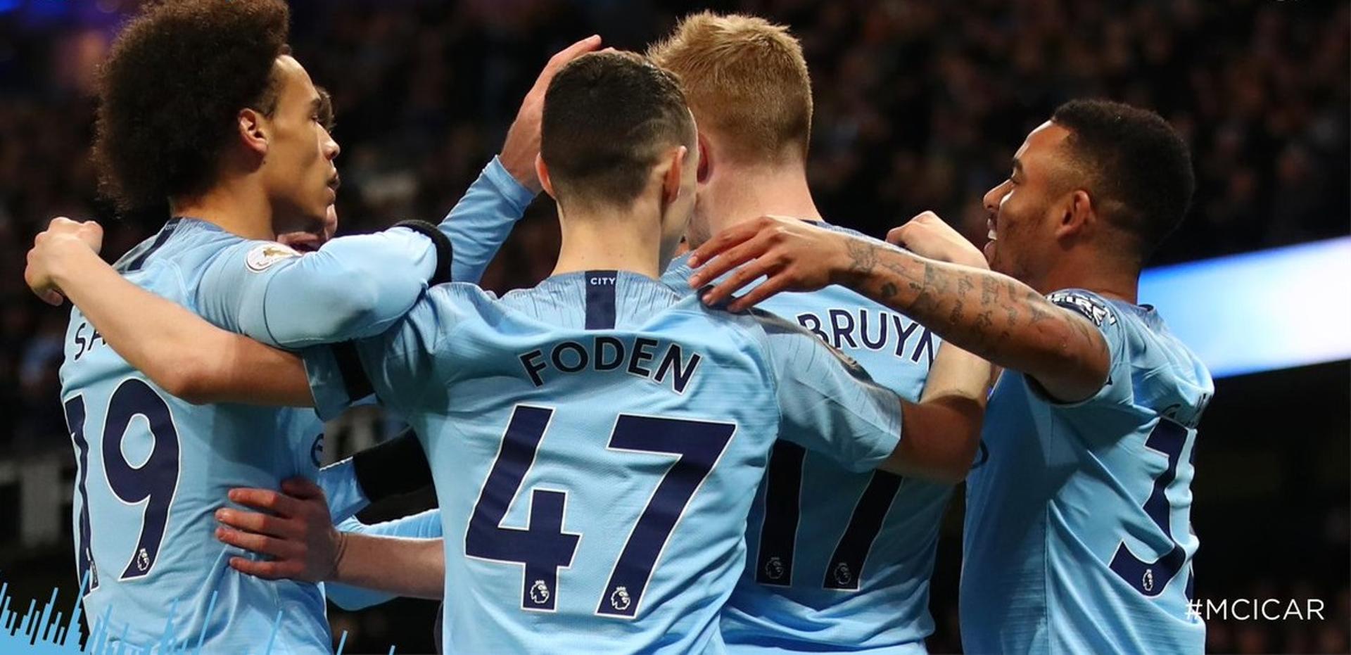 Manchester City fez um bom primeiro tempo