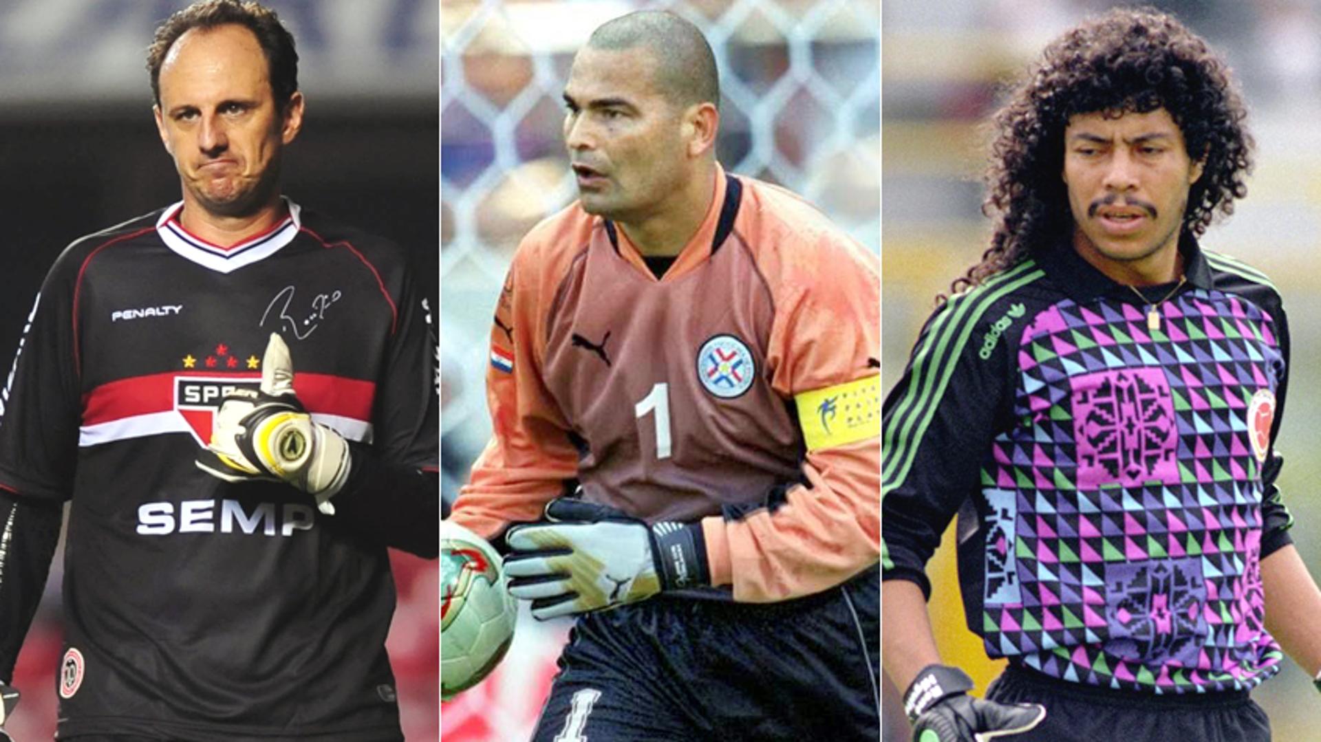 Montagem com o Rogério Ceni, Chilavert e Higuita