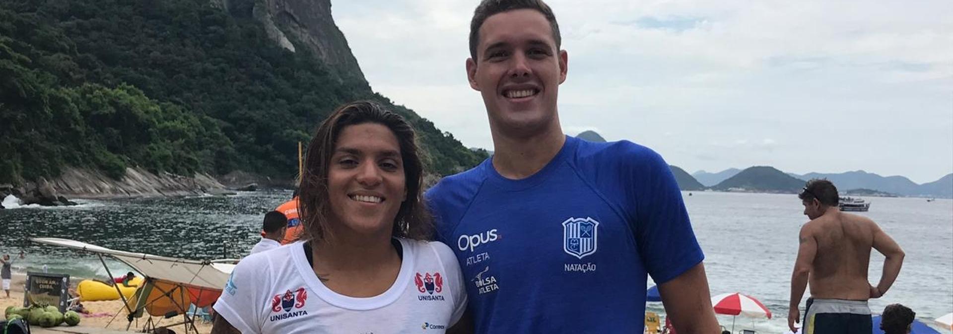 ANA MARCELA CUNHA E DIOGO VILLARINHO SÃO CAMPEÕES DO TROFÉU BRASIL MARIA LENK DE MARATONAS AQUÁTICAS