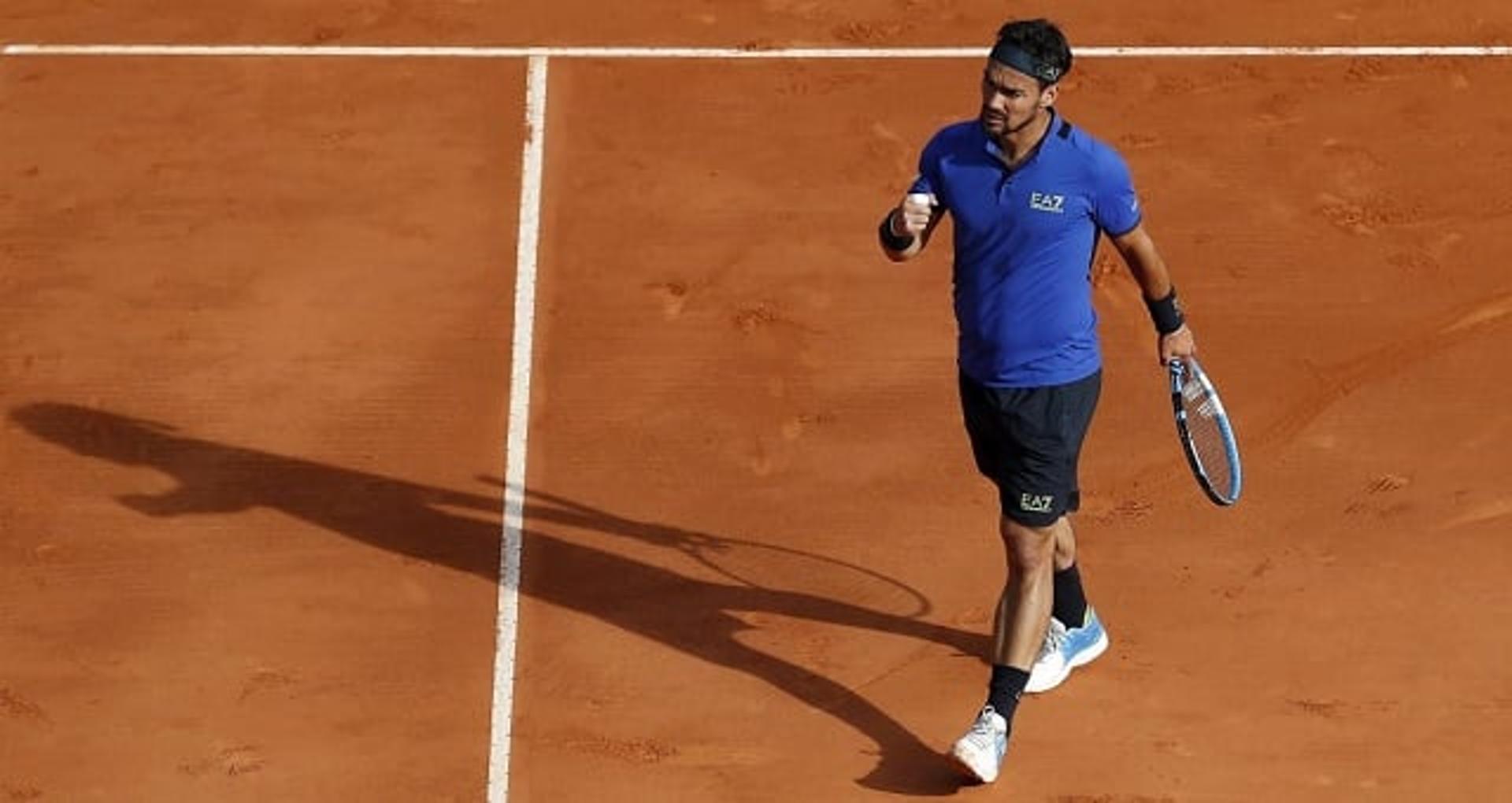 Fabio Fognini no Masters de Monte Carlo em 2019