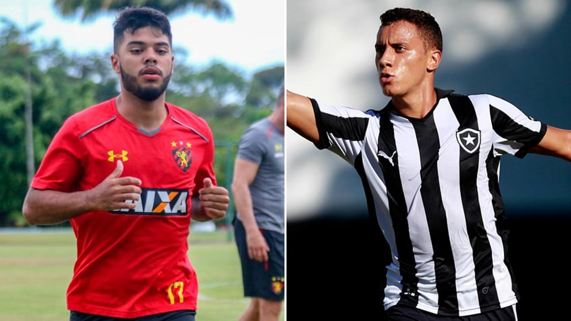 Montagem - Leandrinho (Sport) + Renan Gorne (Botafogo)