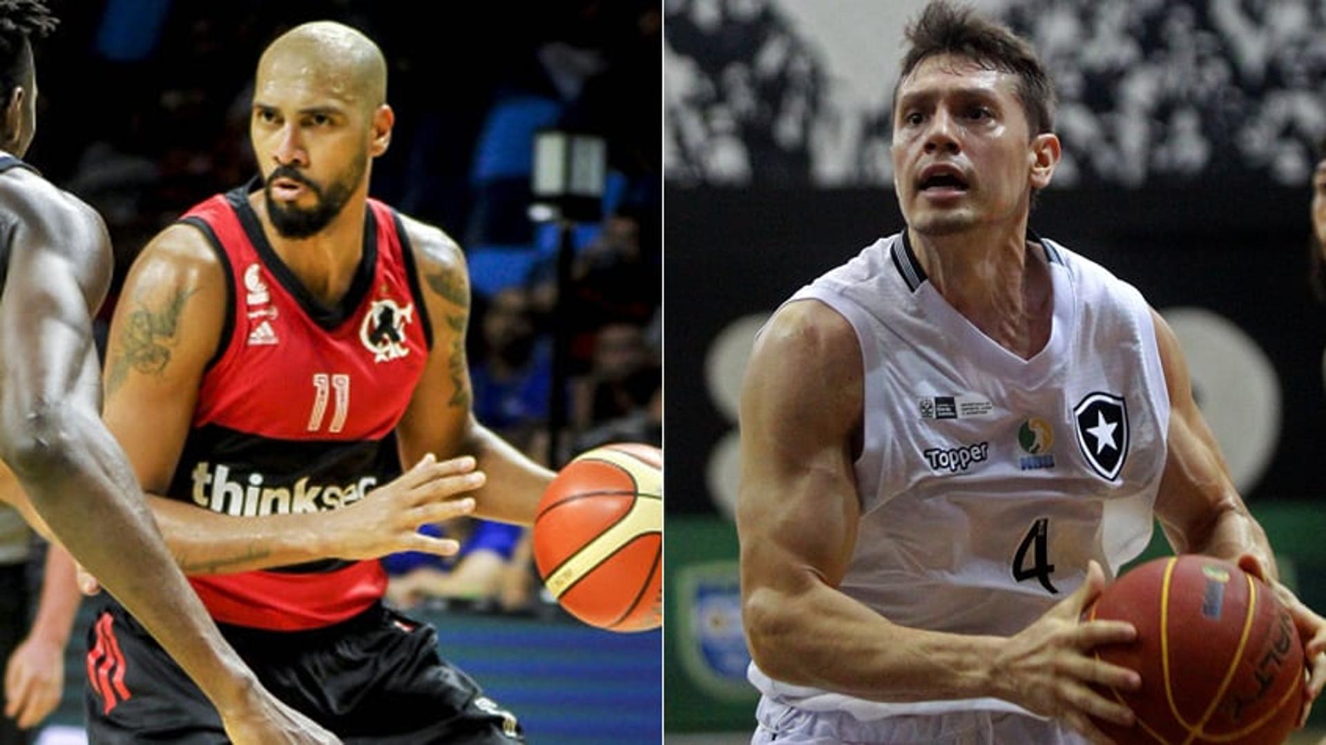 Montagem - Marquinhos (FLA) e Caue Borges (BOT)