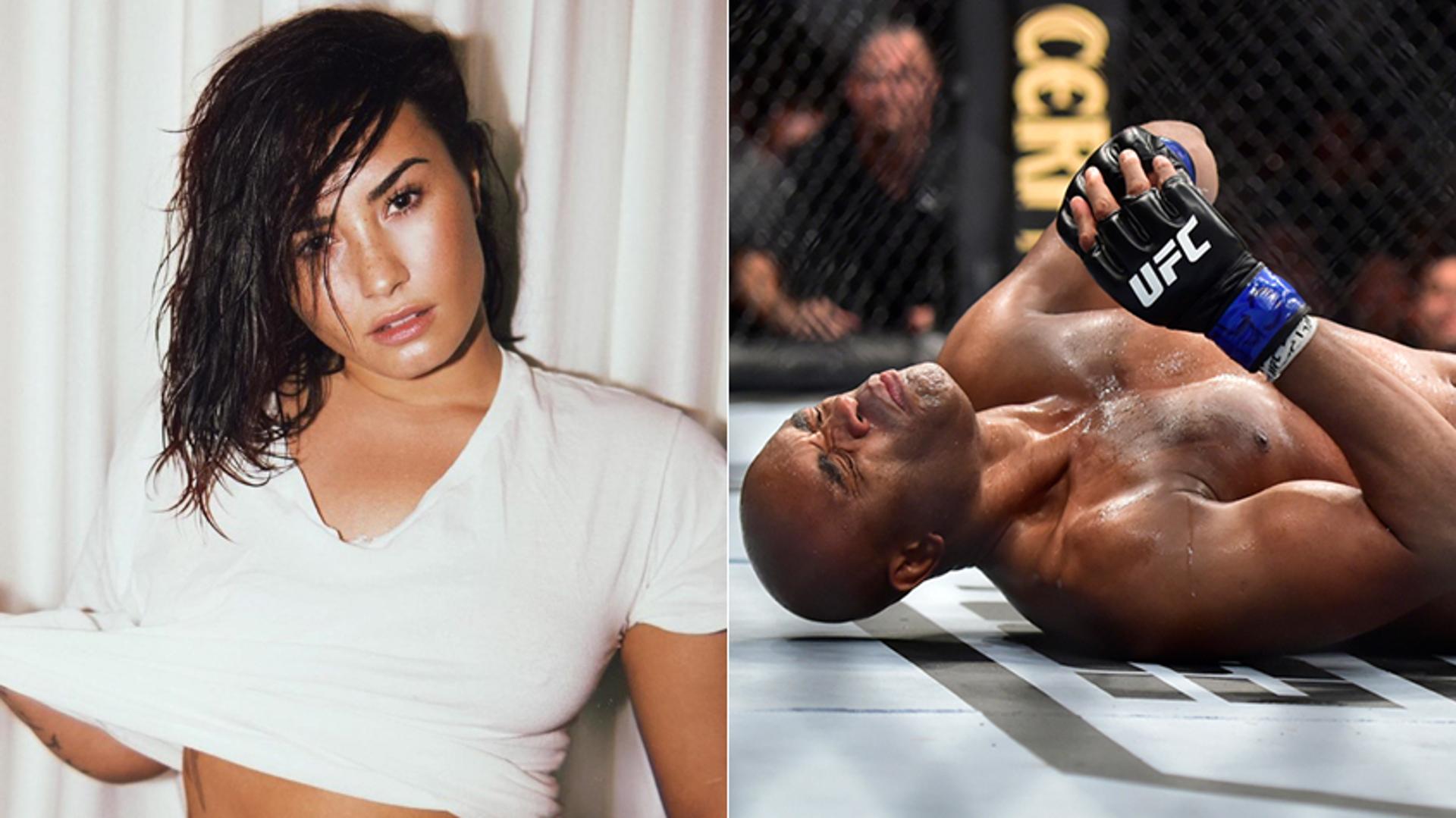 Montagem - Demi Lovato e Anderson Silva