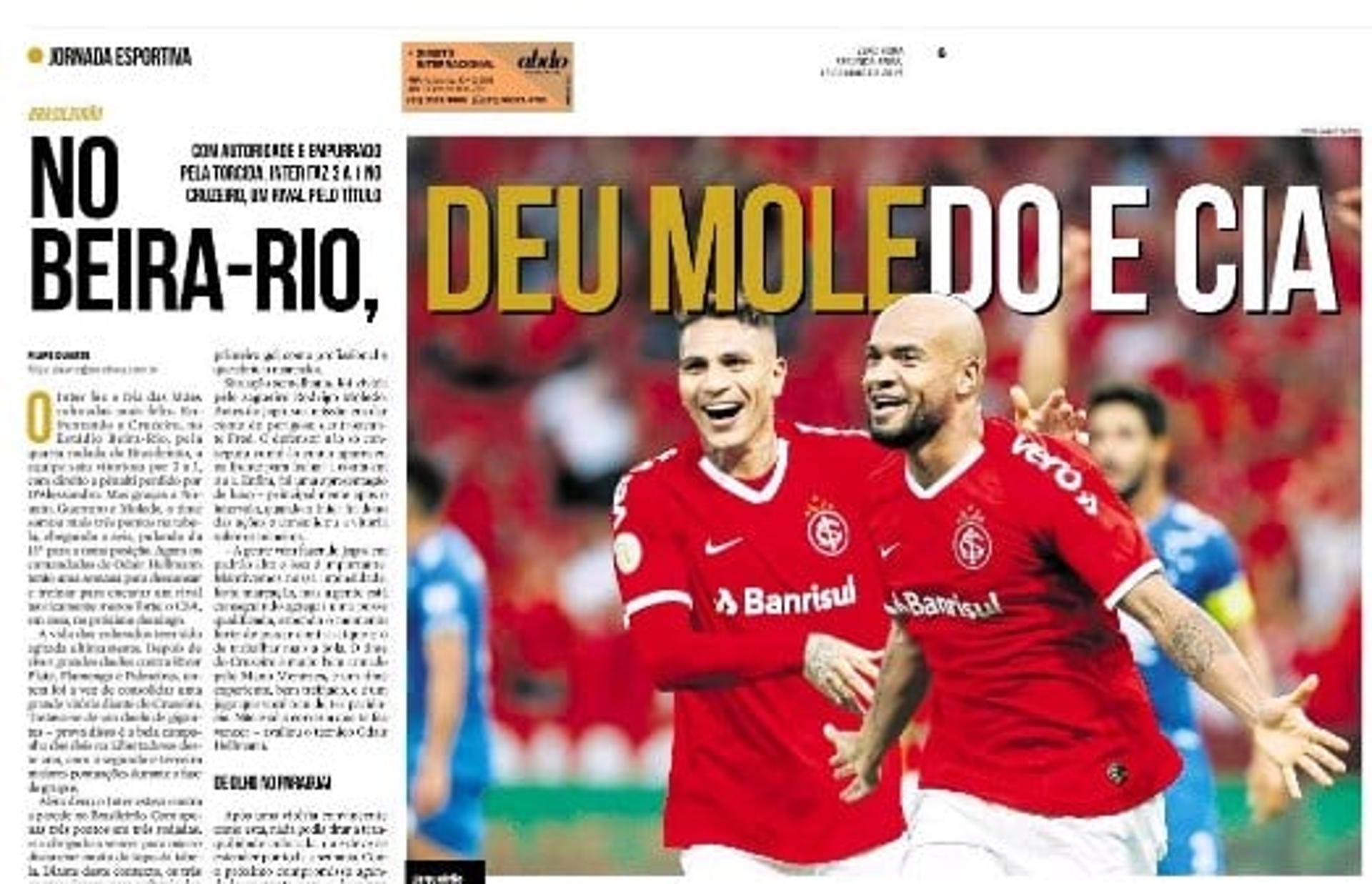 Capa do Jornal - Internacional