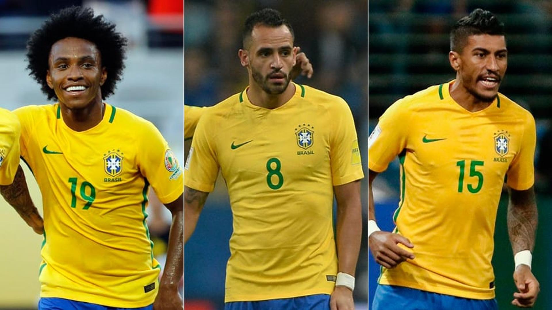 O técnico Tite deixou de fora da Copa América oito jogadores que disputaram a última Copa do Mundo. William, Renato Augusto e Paulinho, são alguns jogadores que acabaram perdendo espaço ao longo das últimas convocações. O LANCE! mostra quais jogadores não disputarão a Copa América e os possíveis motivos para eles estarem fora.