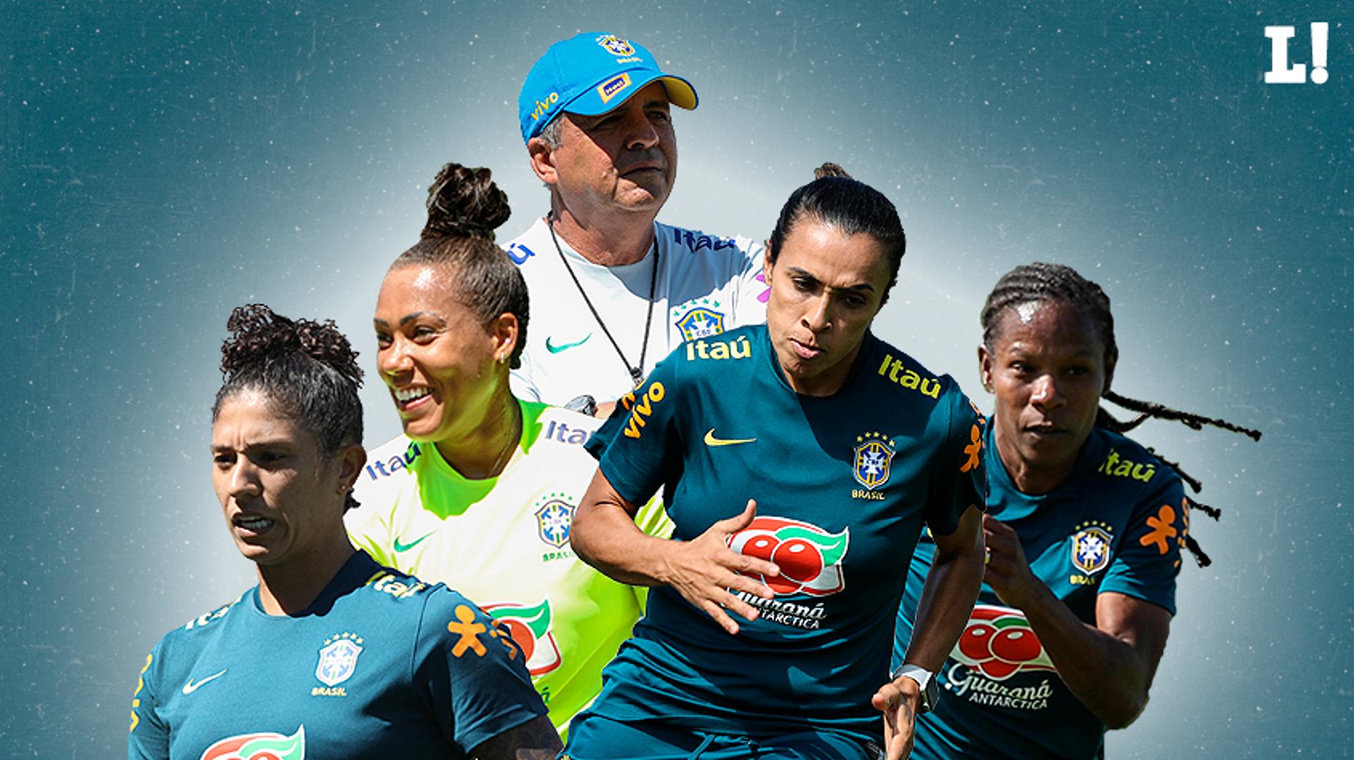 Montagem Seleção Brasileira Feminina Raio X