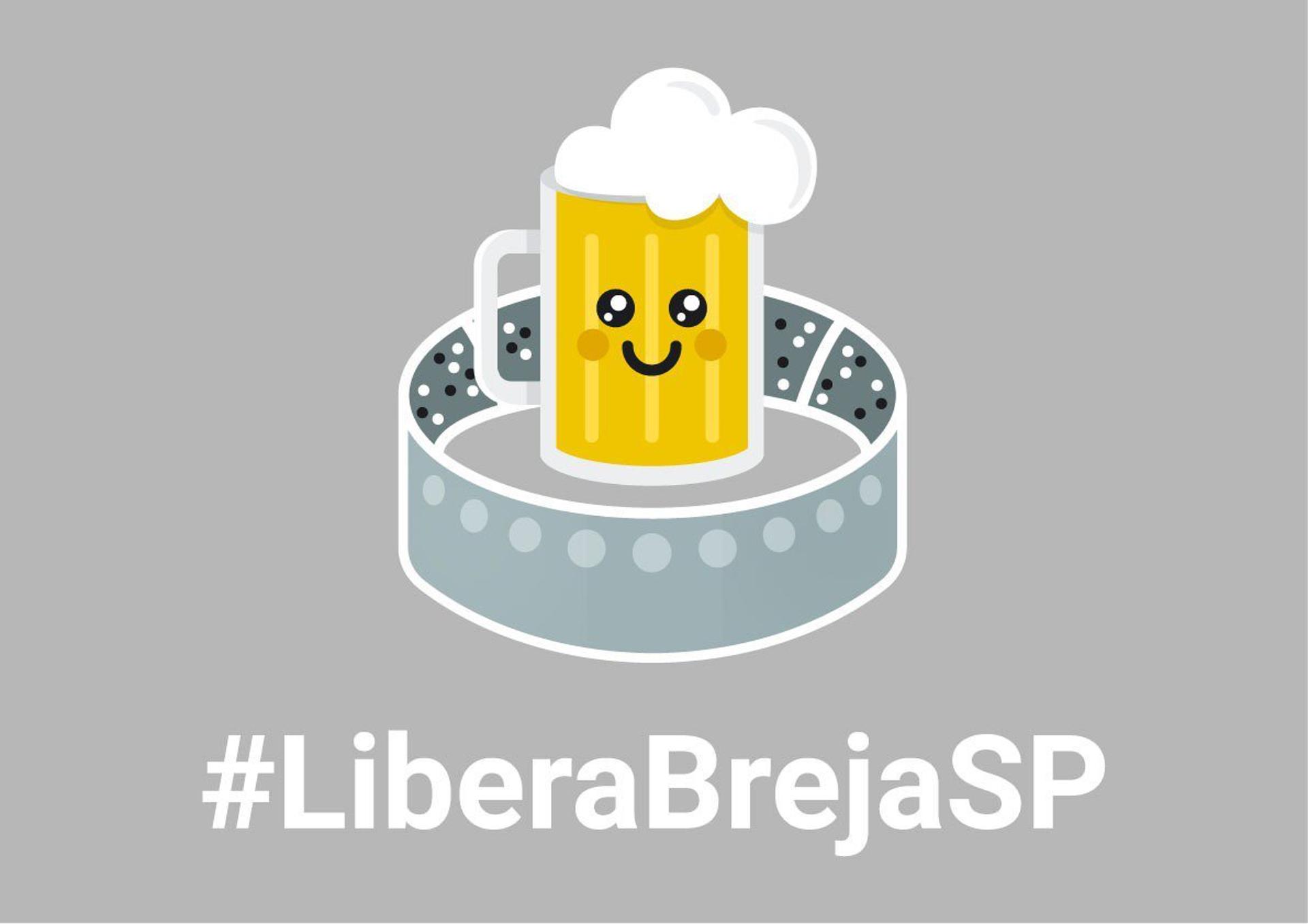 Imagem criada pelos clubes para ilustrar a campanha pró liberação da venda de cerveja nos estádios paulistas