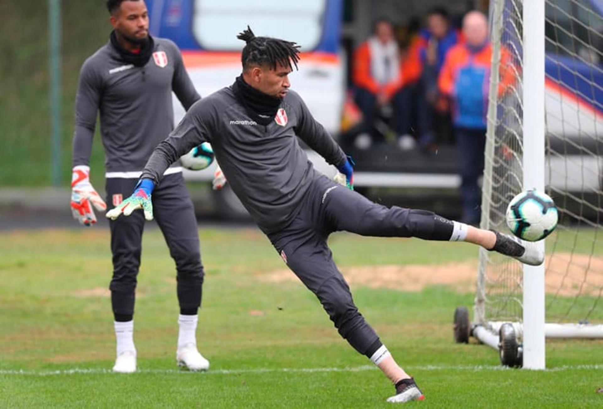 Treino da seleção peruana