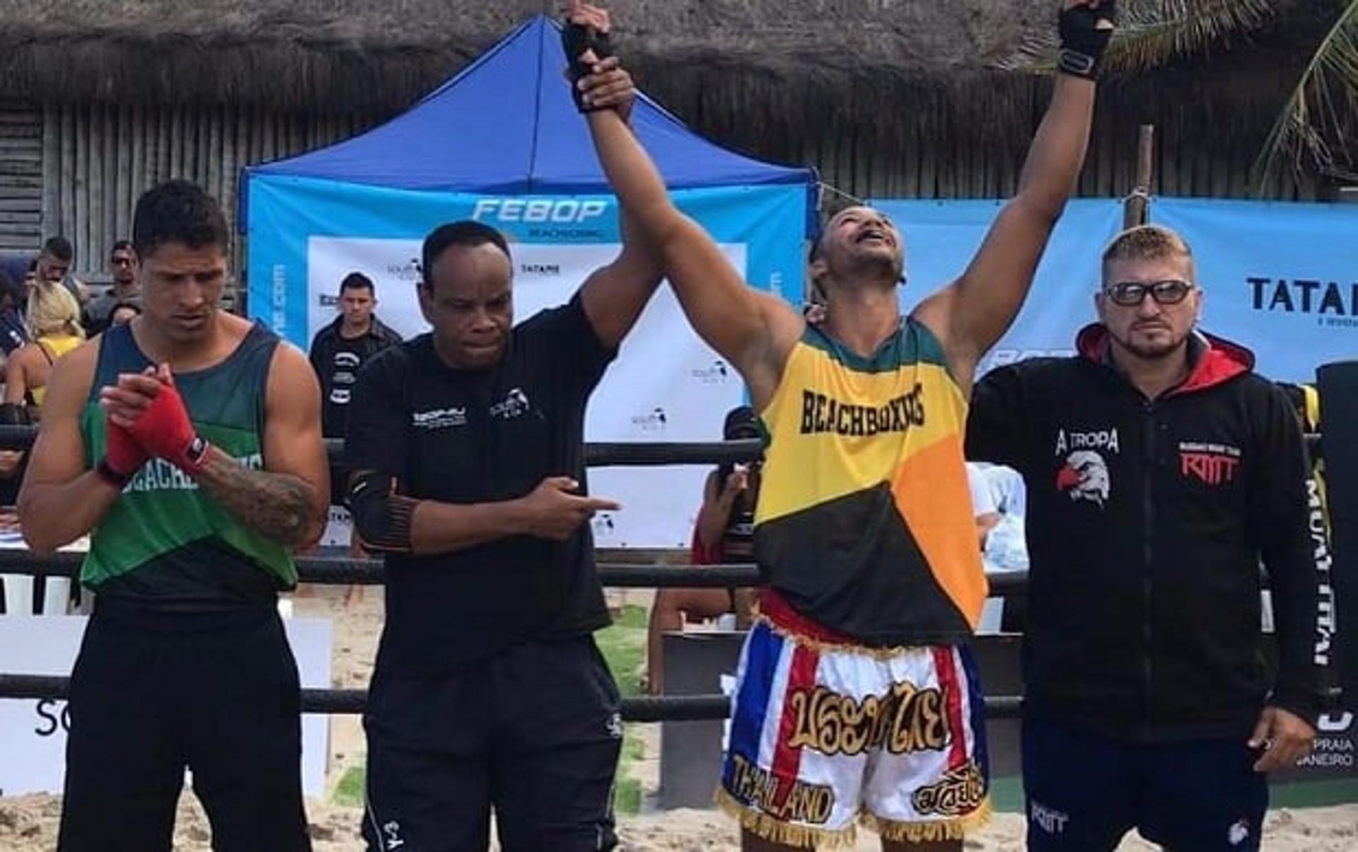 BeachBoxing, mais uma vez, foi atração no Posto 2 da Barra da Tijuca, Zona Oeste do Rio (Foto: Divulgação)