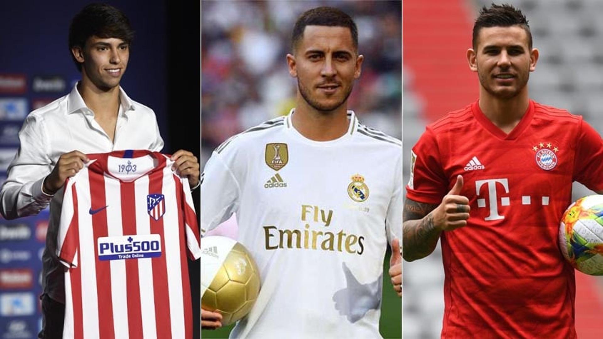 João Félix, Eden Hazard e Lucas Hernández foram as negociações mais caras da janela europeia até aqui. Confira o TOP-10: