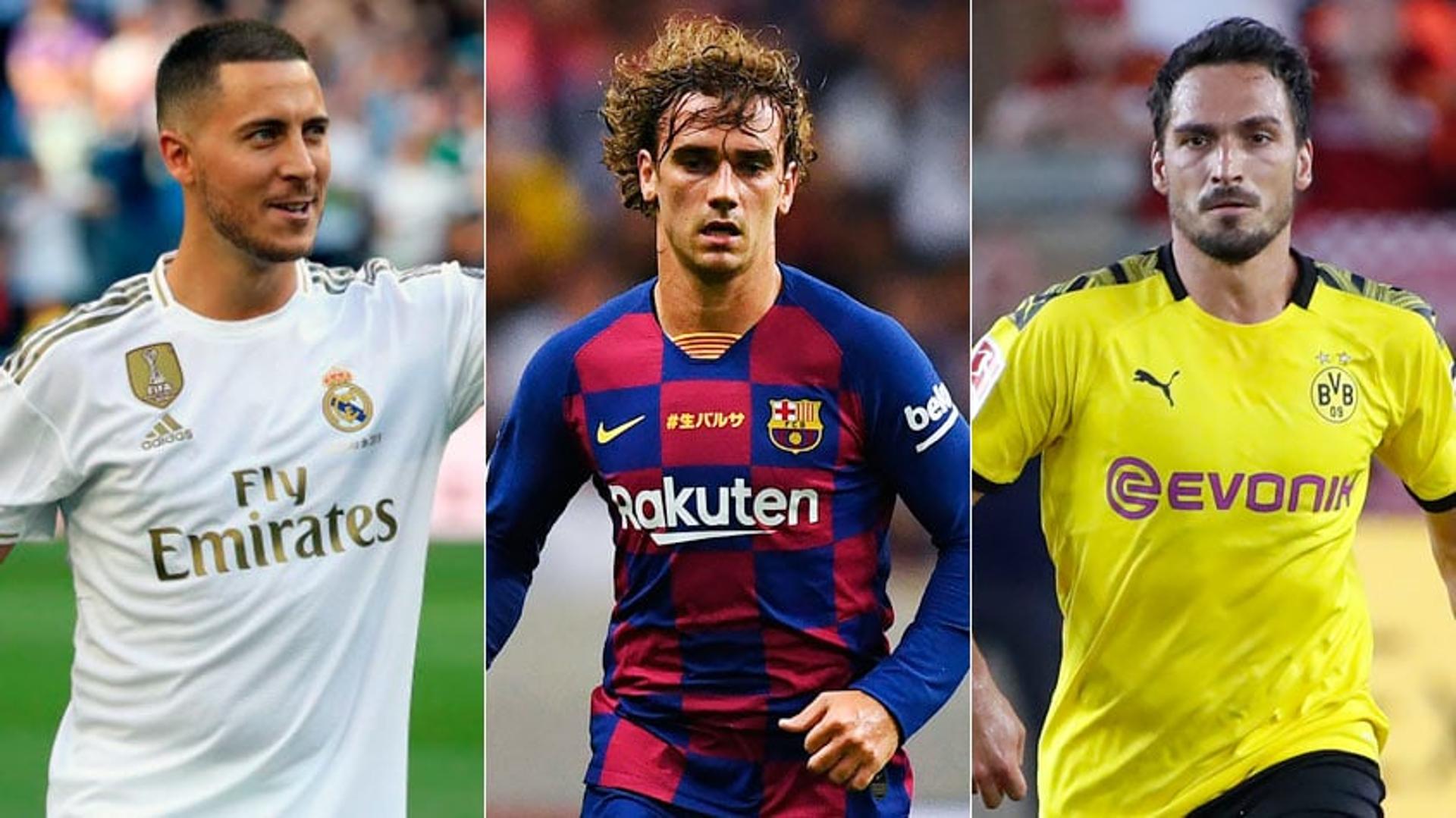 Os grandes clubes europeus contrataram bem nesta janela de transferências, como o Real Madrid e o Barcelona que, juntos, gastaram 540 milhões de euros (R$ 2,2 bilhões). As equipes, porém, não conseguiram lucrar com as vendas e ficaram no défict. Confira os clubes que mais tiveram prejuízo no mercado até agora.<br>