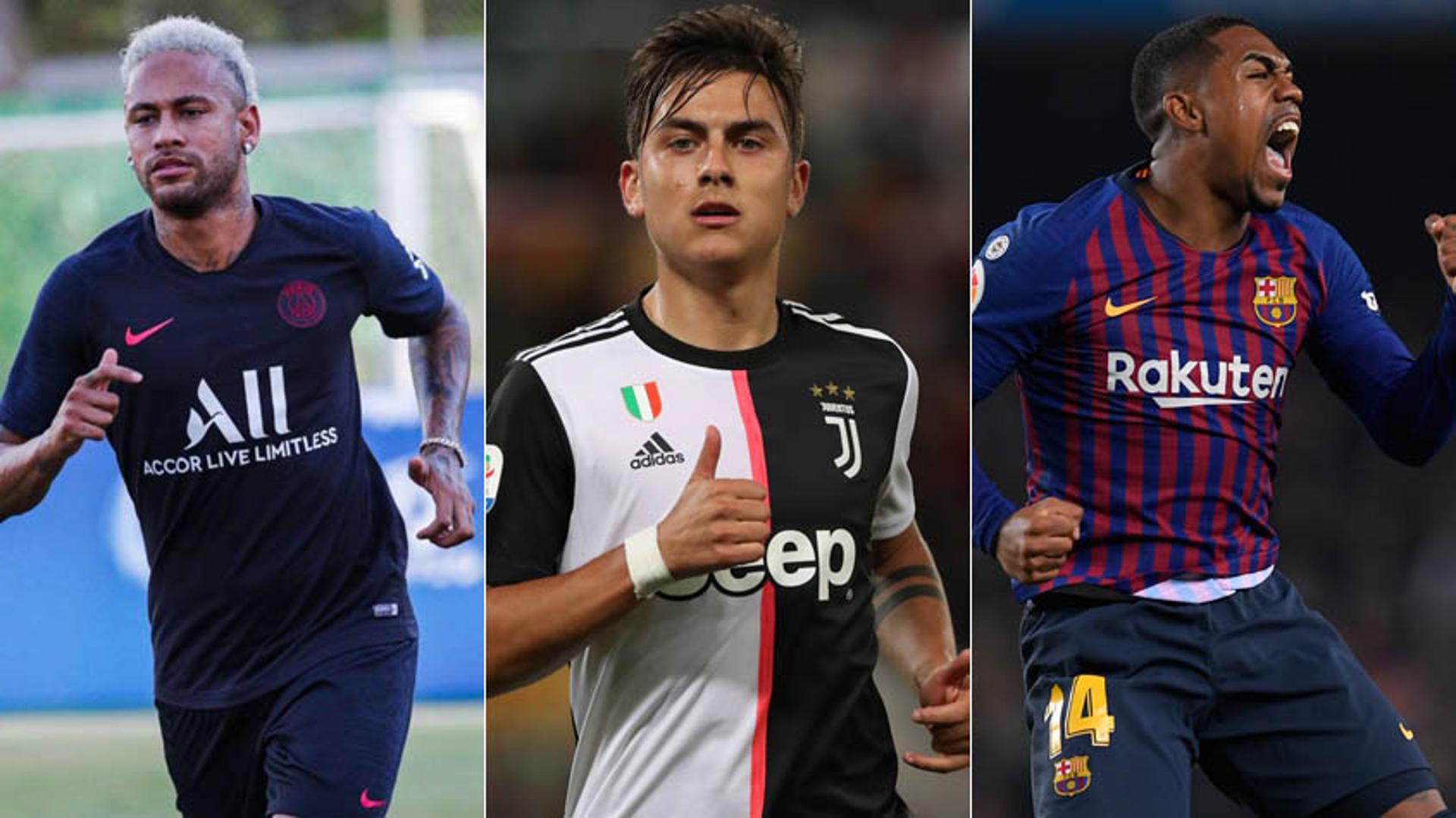 Dia movimentado no mercado de transferências do futebol internacional. O futuro de Neymar ainda é um dos assuntos mais chamativos desta janela, assim como a troca entre Juventus e United por Lukaku e Dybala; por outro lado, Malcom pode estar de malas prontas para deixar o Barcelona e assinar com o Zenit. Veja o resumo do dia!