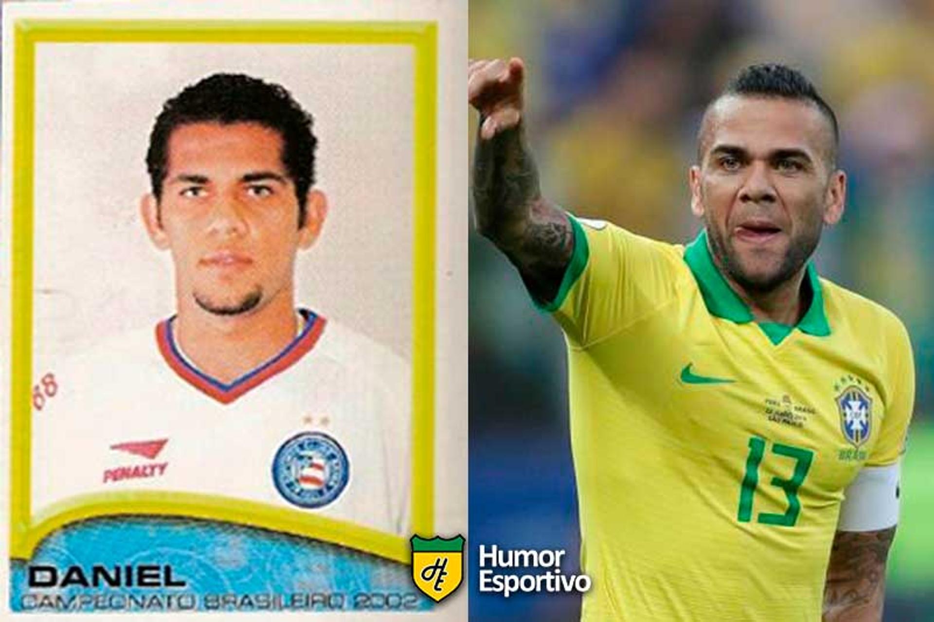 Daniel Alves em 2002 pelo Bahia. Esse ano volta ao Brasileirão pelo São Paulo