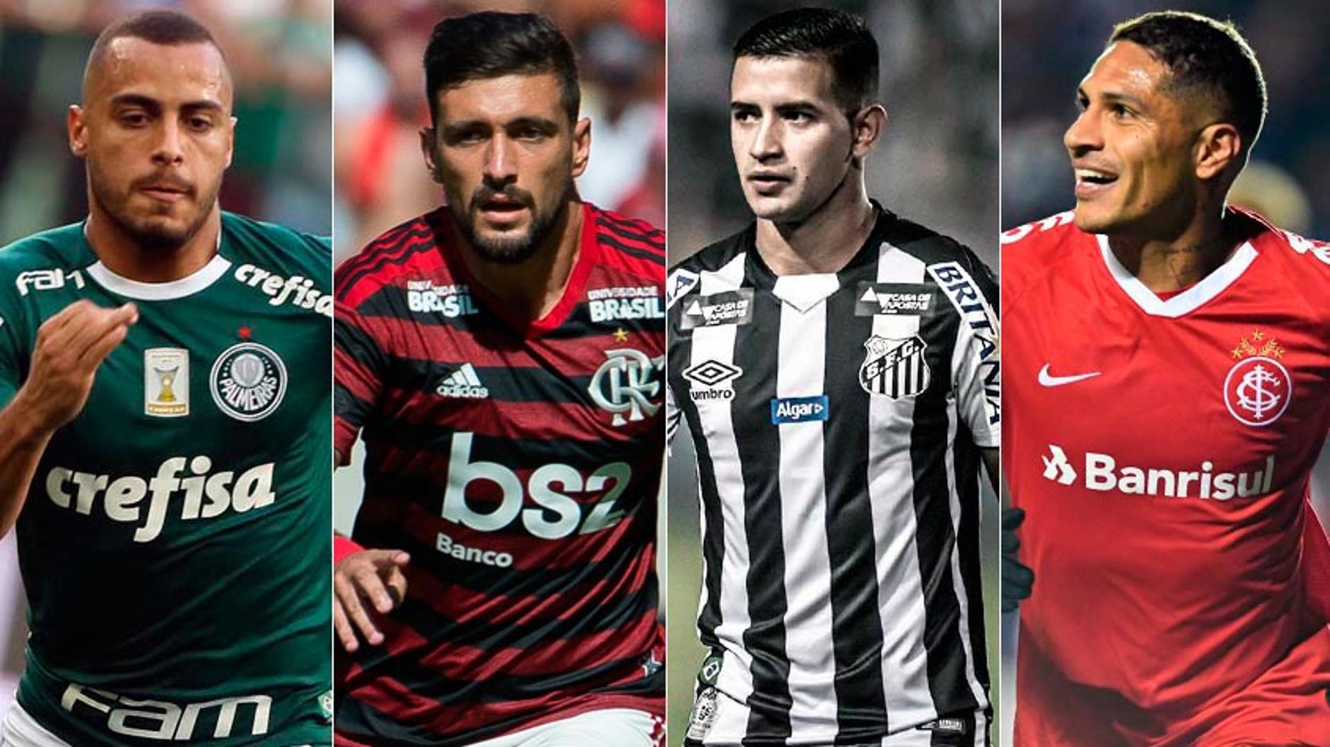 O Brasileirão já está na na 14ª rodada, mas alguns grandes jogadores ainda não completaram a sétima partida na competição, limite estabelecido para não atuar em outra equipe no torneio. O LANCE! mostra casos de atletas que estão nesta situação nas equipes do Brasileiro.&nbsp;