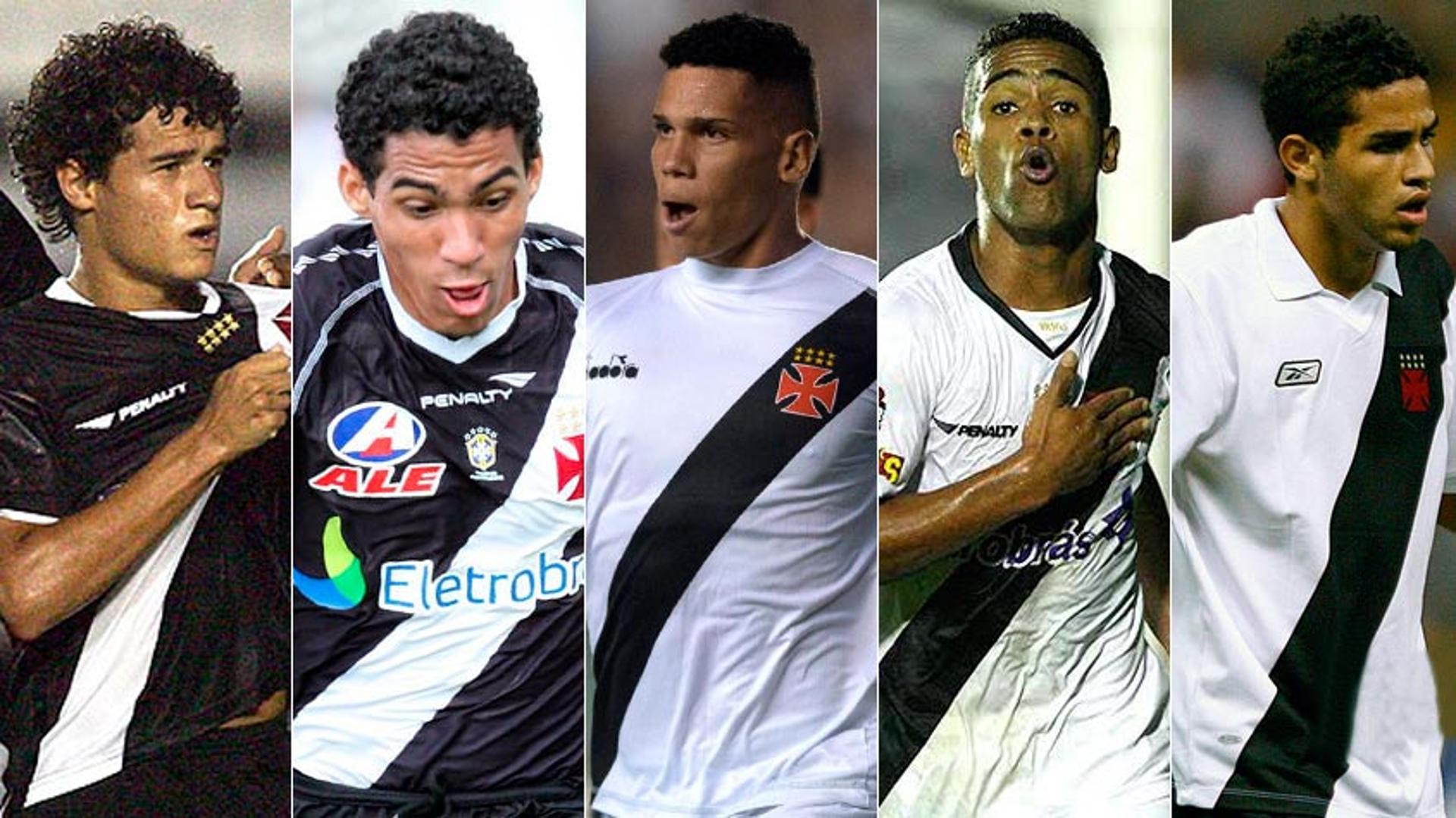 O Vasco é conhecido por revelar grandes jogadores no futebol mundial. Desta vez, Marrony quase foi vendido para o Newcastle (ING) e a nova esperança do clube é o jovem Talles Magno. O LANCE! mostra alguns atletas que deixaram o clube desde 2008.