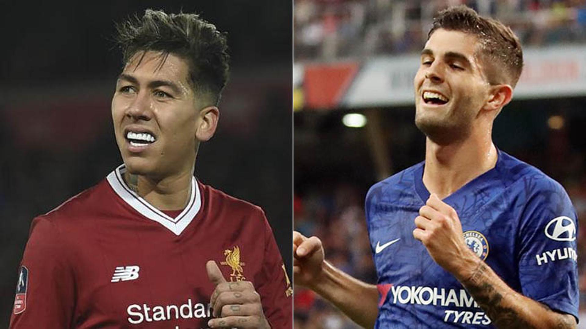 Montagem - Firmino e Pulisic