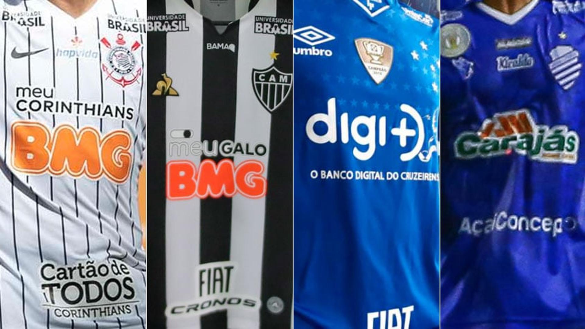 O Flamengo acertou patrocínio com a Benevix,&nbsp;empresa que administra planos de saúde, e a marca ficará estampada no calção do time. Será o sétimo patrocinador exposto no uniforme. O LANCE! mostra quais são os patrocinadores que aparecem nos uniformes dos 20 clubes da Série A do Brasileiro, sem contar os valores envolvidos. Veja a seguir na ordem de quem tem menos para quem tem mais.&nbsp;