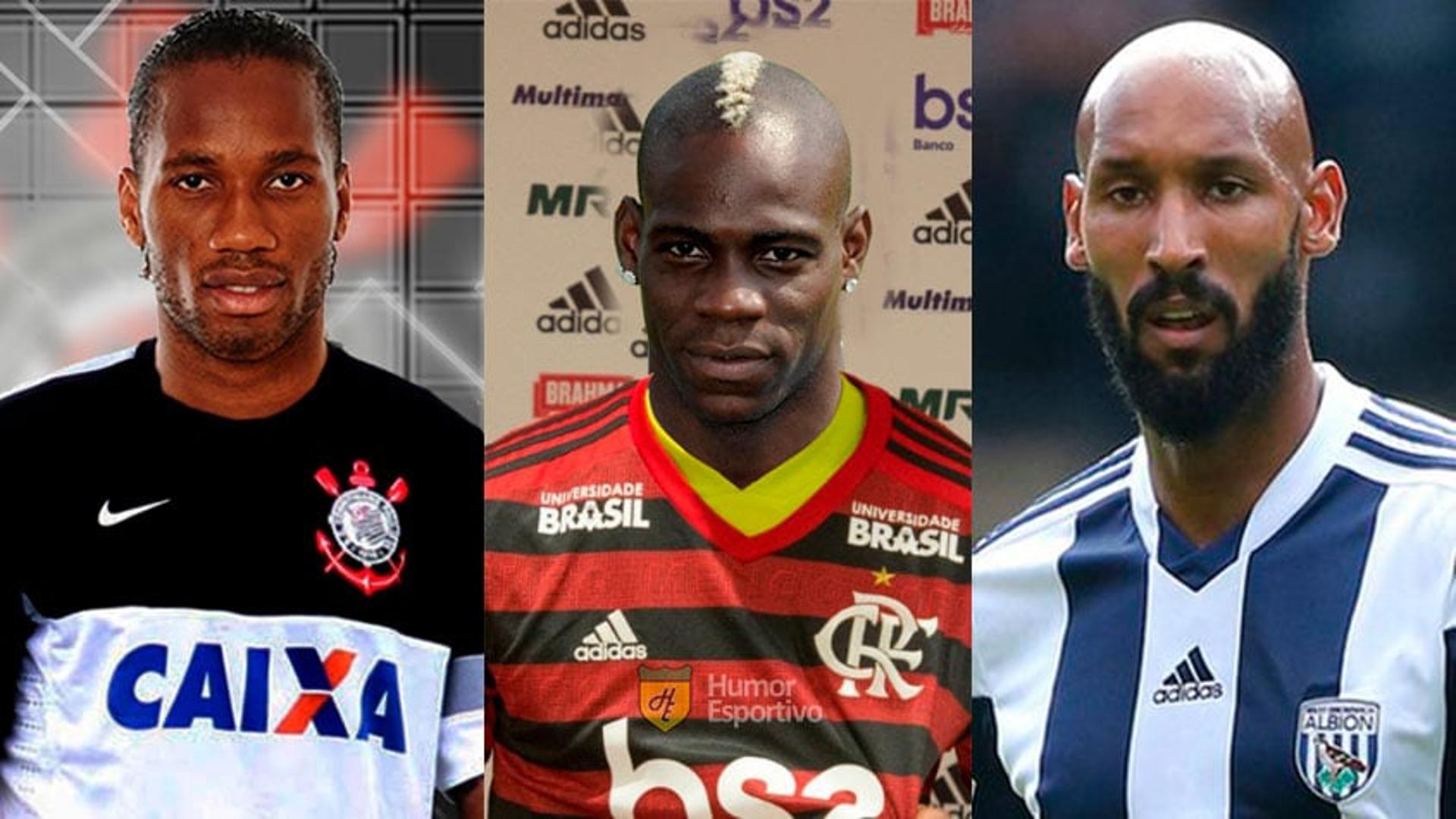 Drogba, Balotelli e Anelka