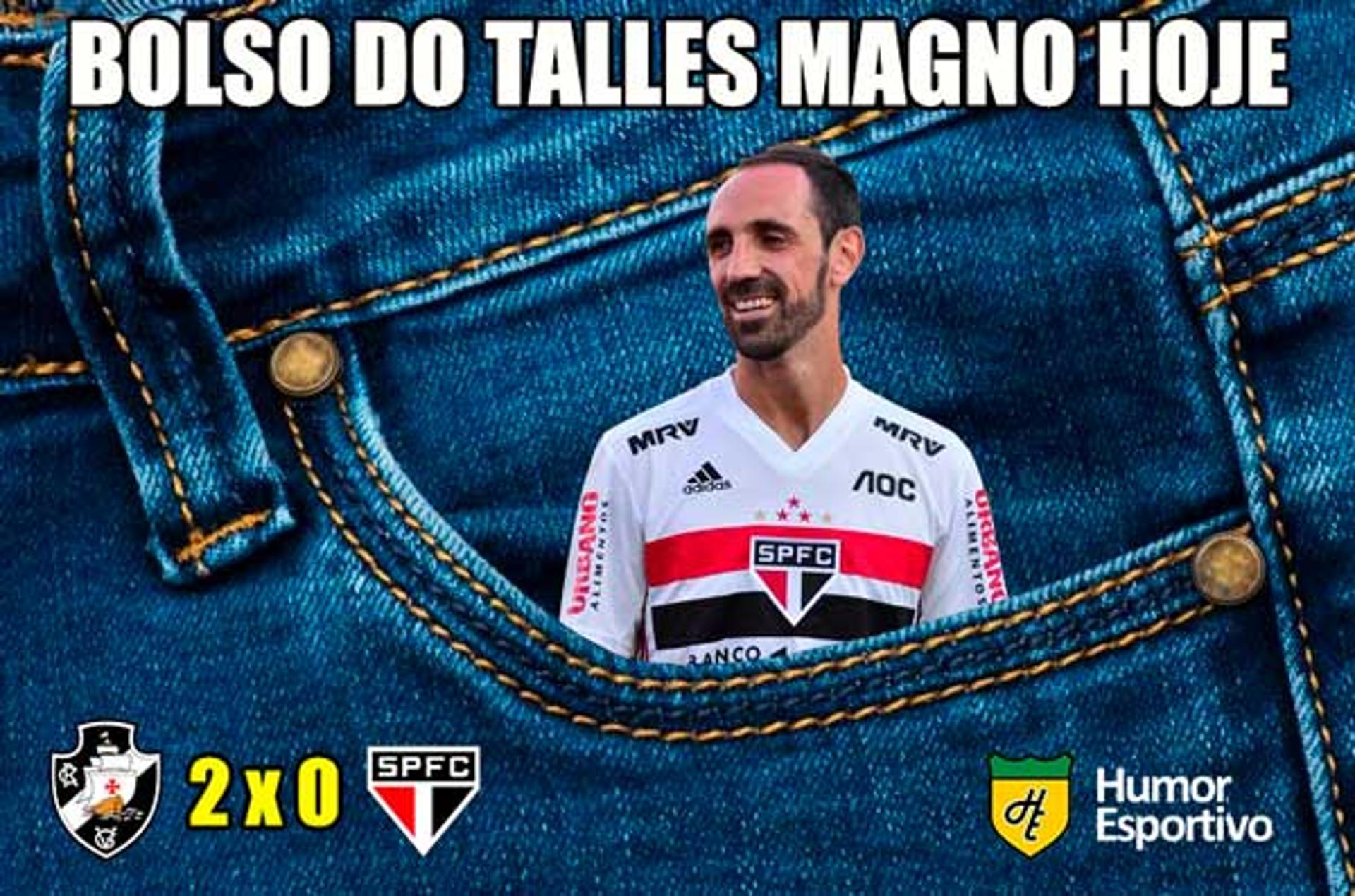 Meme: Juanfran no bolso do Talles