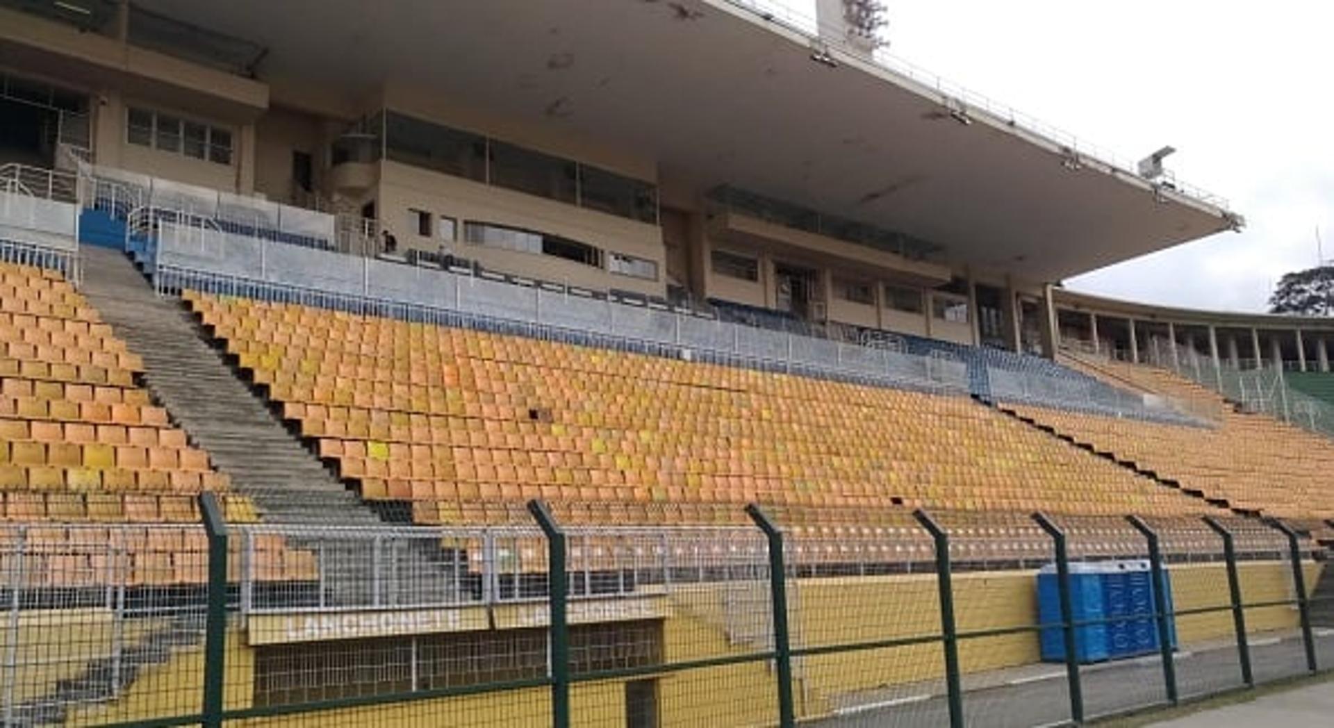 Panorama do Pacaembu após Palmeiras 1 x 2 Grêmio