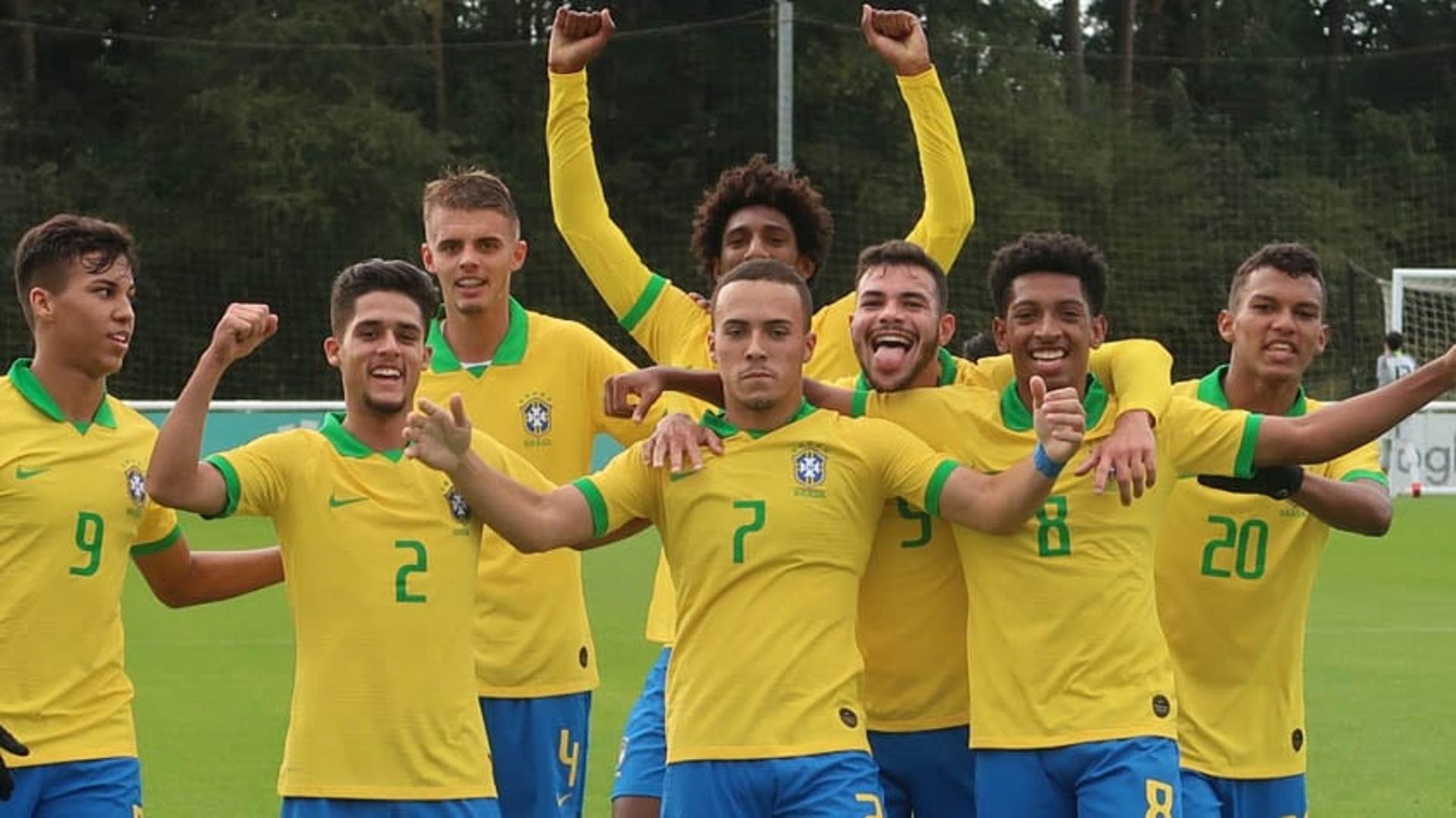 Peglow marca golaço e encerra amistosos do Brasil na Inglaterra como o principal artilheiro da seleção sub-17