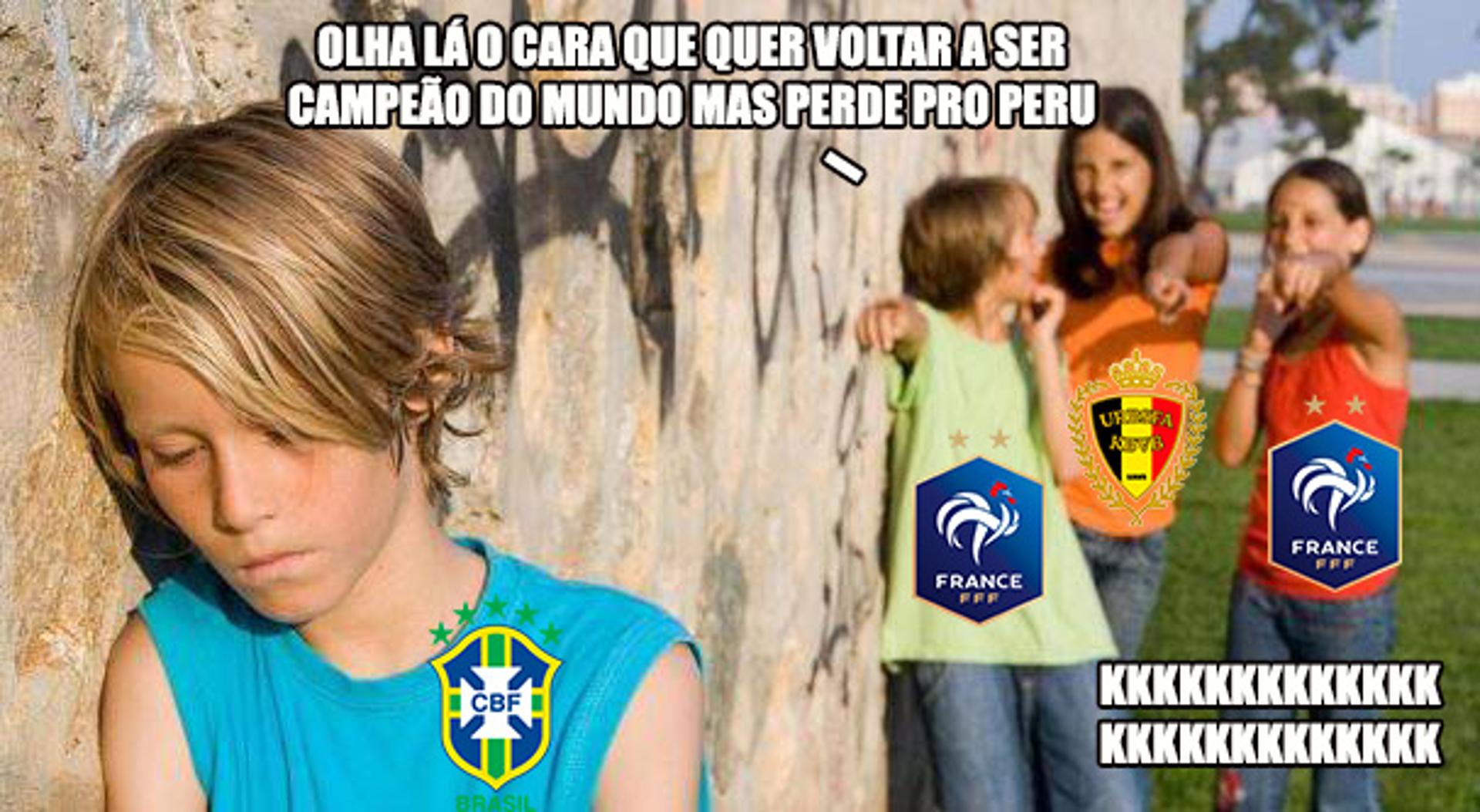 Os memes de Brasil 0 x 1 Peru