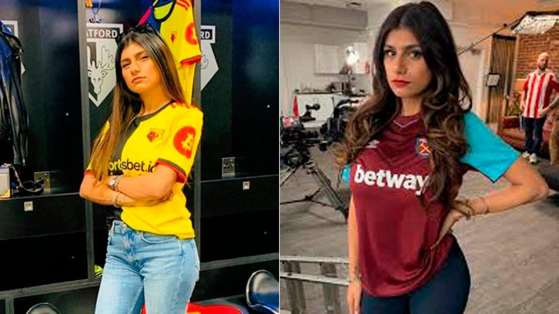 Conhecida por ser torcedora do West Ham, a ex-atriz pornô polemizou ao fazer uma matéria durante um jogo do Watford, rival do seu time de coração. Khalifa gostou bastante da experiência, tirou fotos com a camisa do time e foi massacrada pelo time do West Ham.