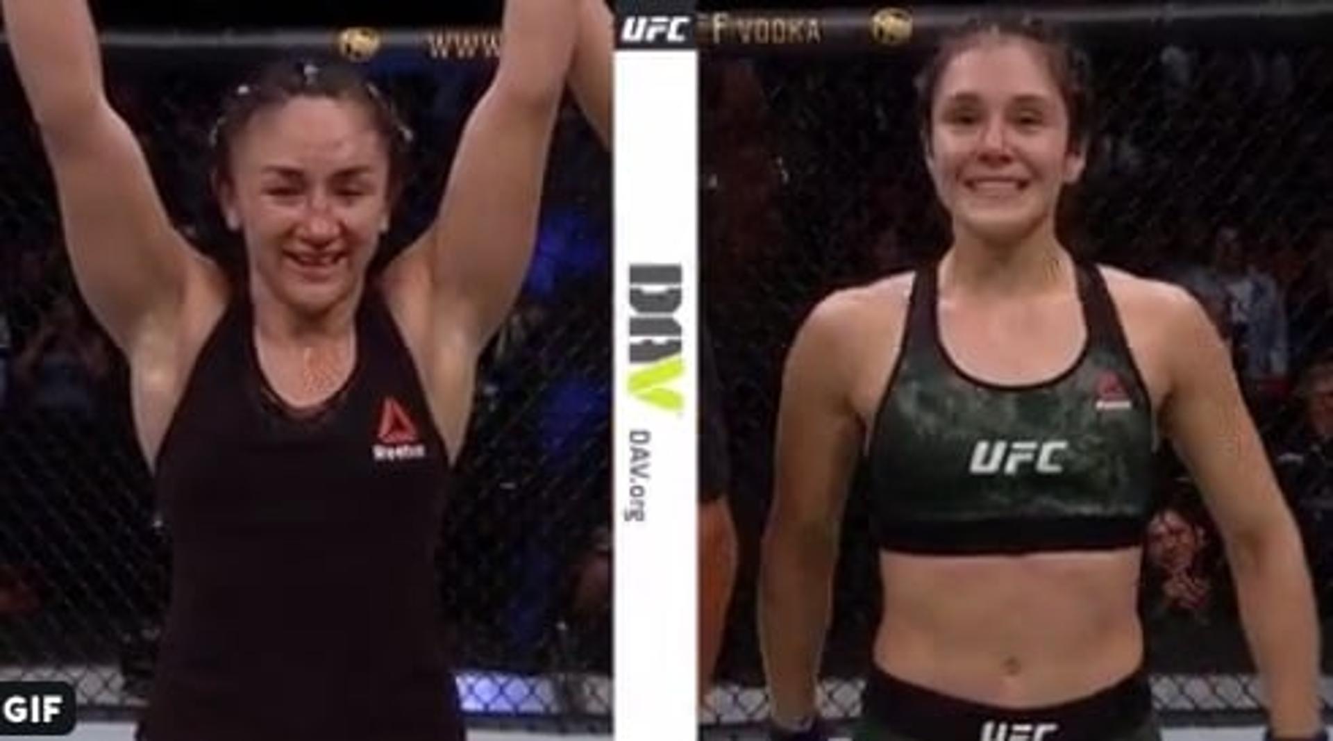 Carla Esparza e Alexa Grasso fizeram a luta da noite e ganharam o bônus de US$ 50 mil