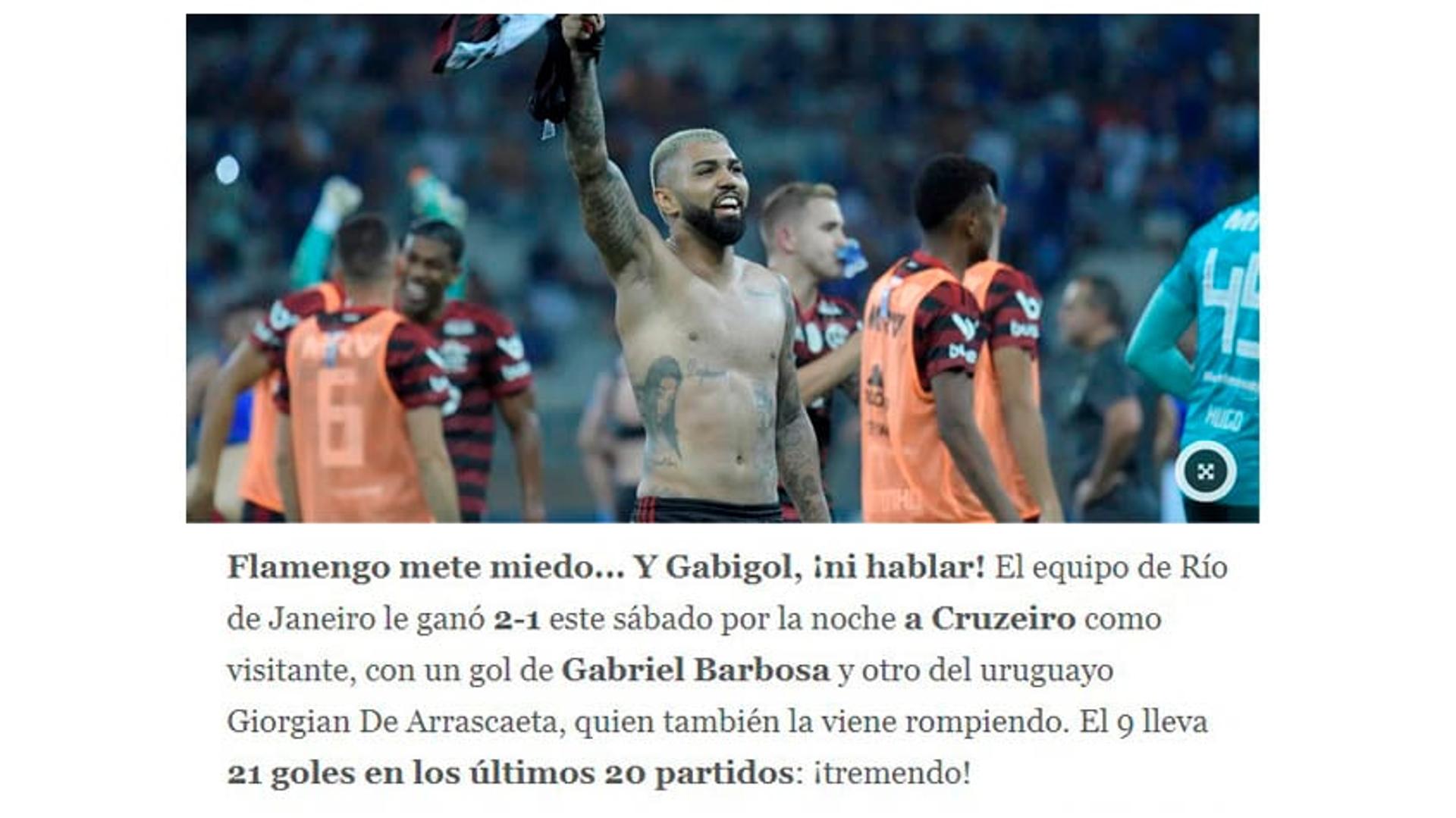 Gabigol repercussão