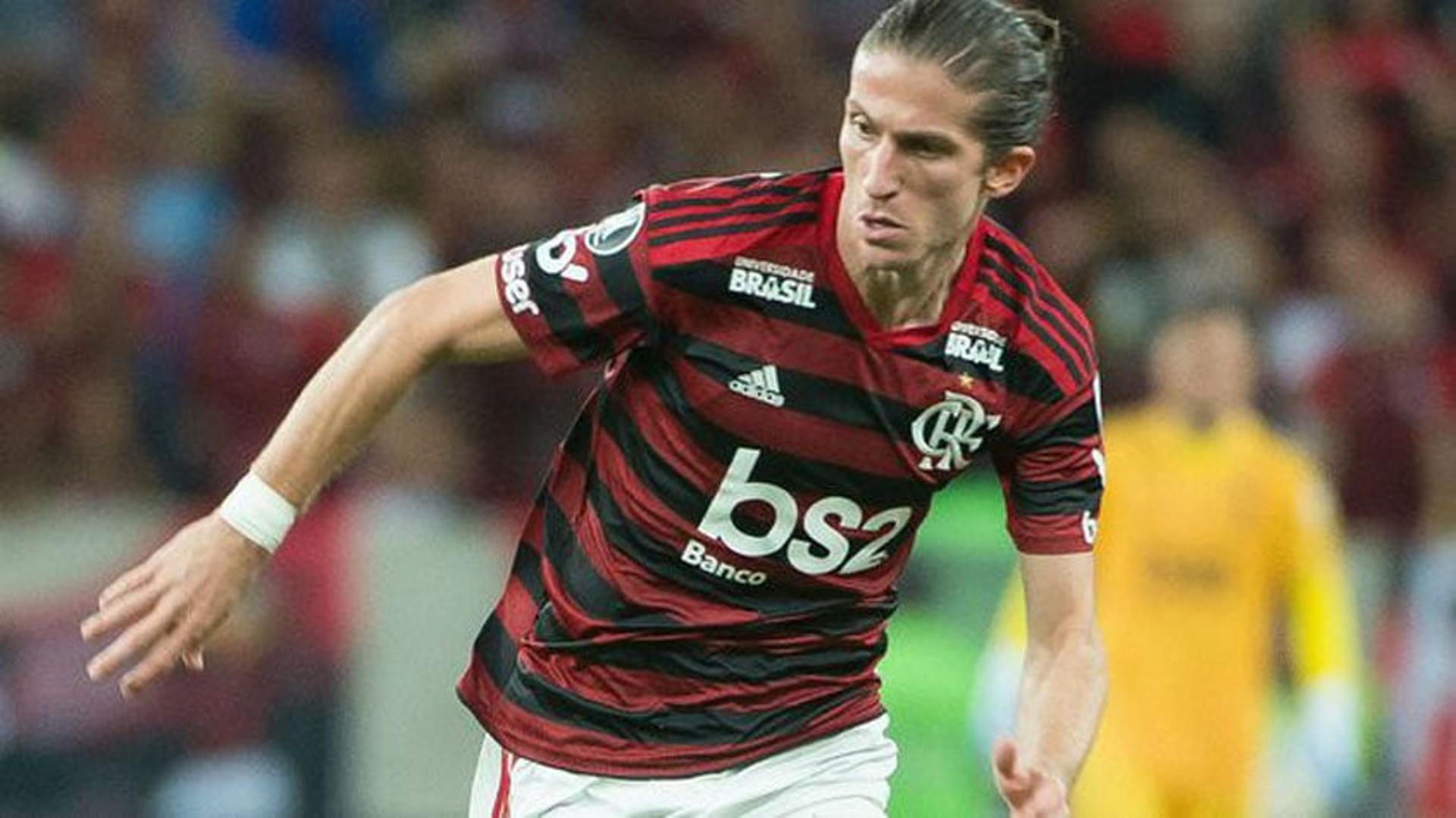 Imagens de Filipe Luís pelo Flamengo