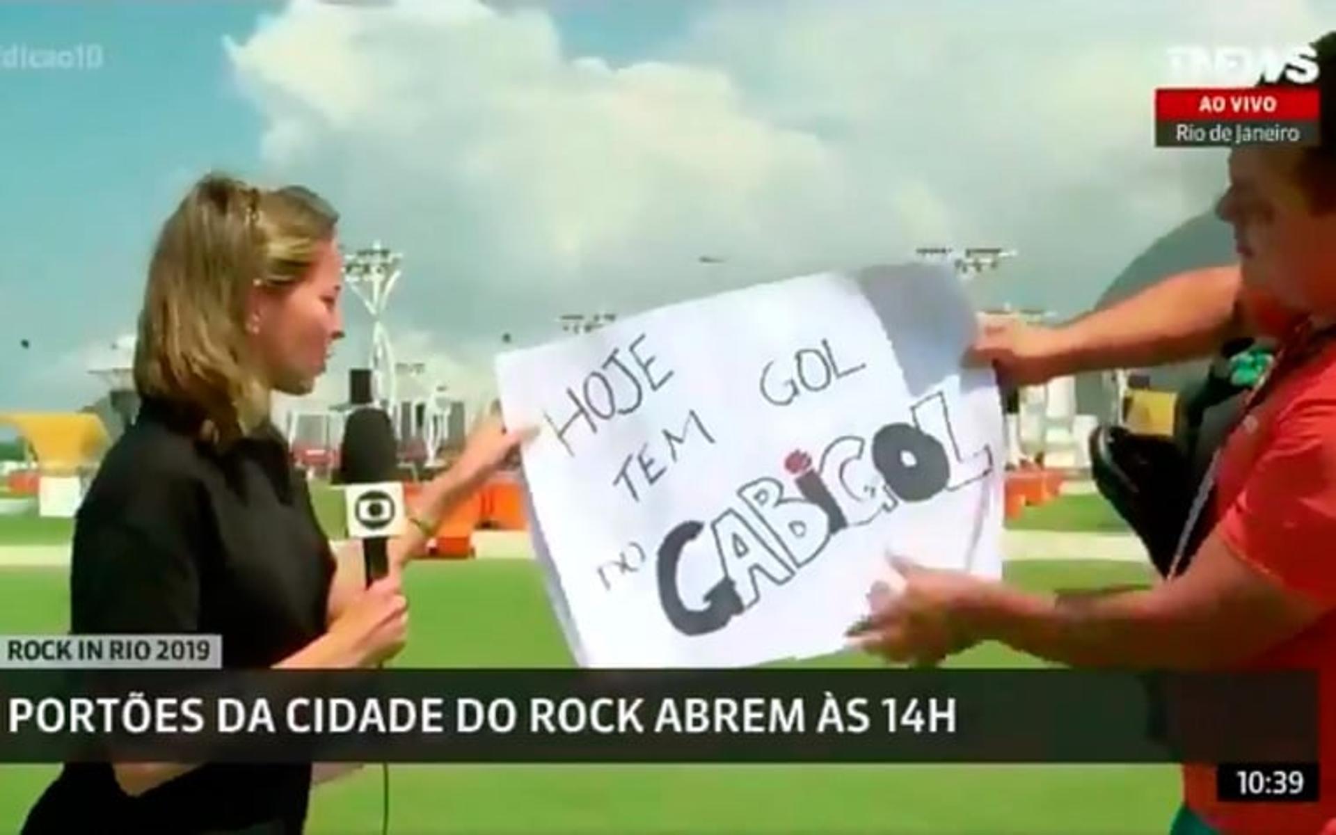 Placa Gabigol - Rock in Rio