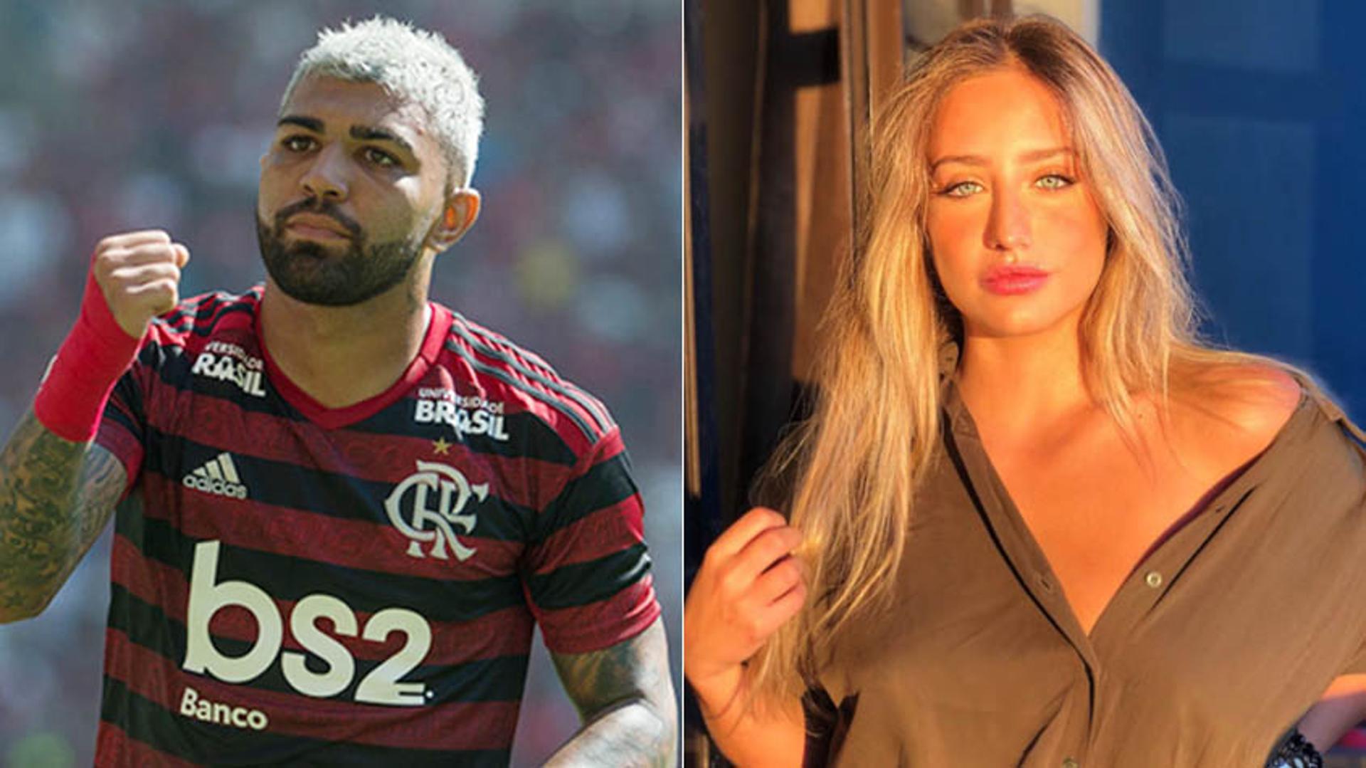 Montagem - Gabigol e Bruna Griphao