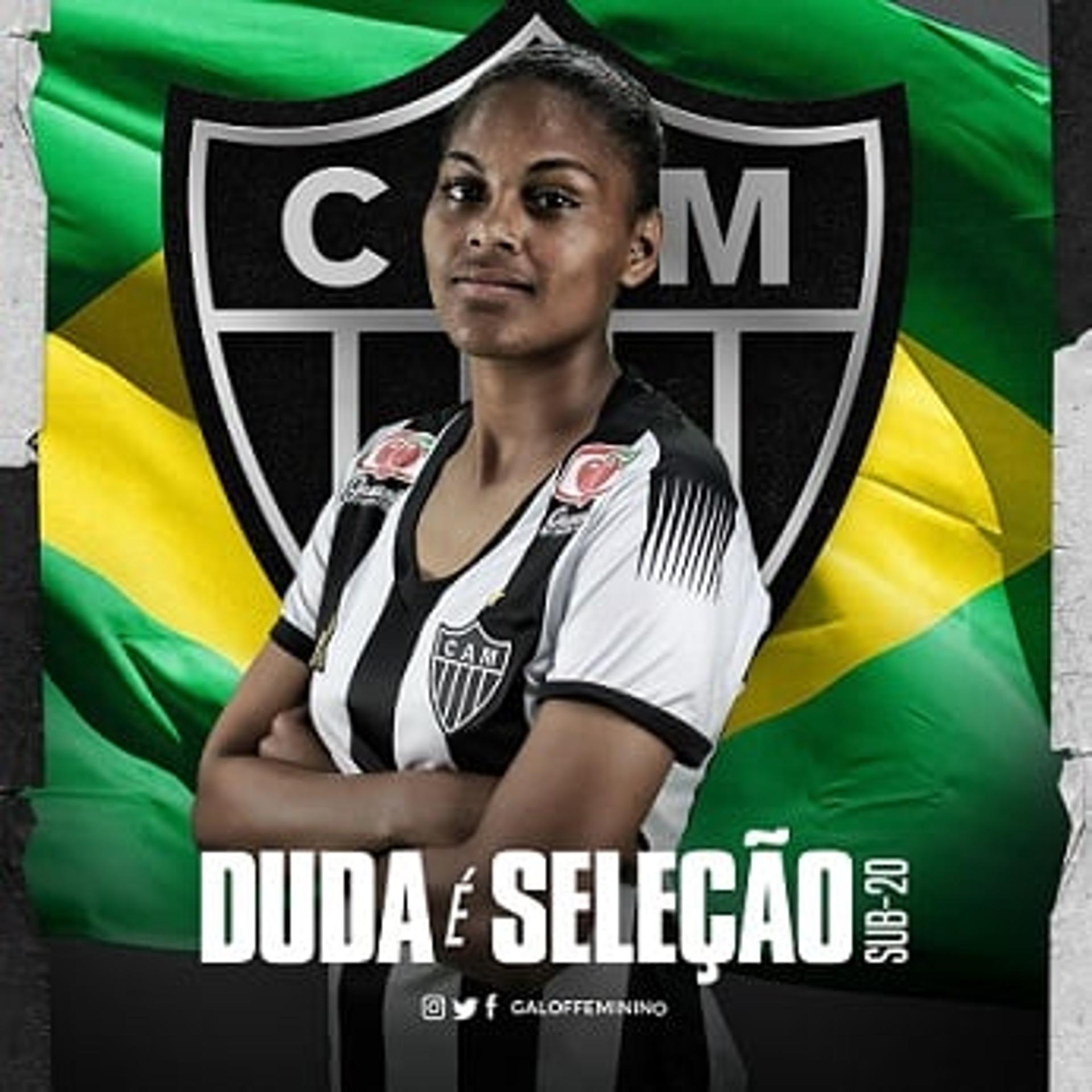 Duda é um dos destaques da equipe feminina do Atlético-MG