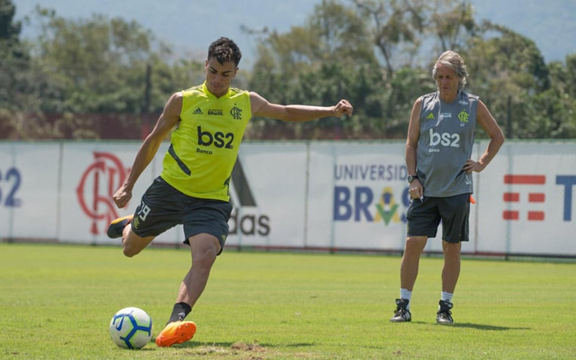 Reinier e Jorge Jesus - Flamengo