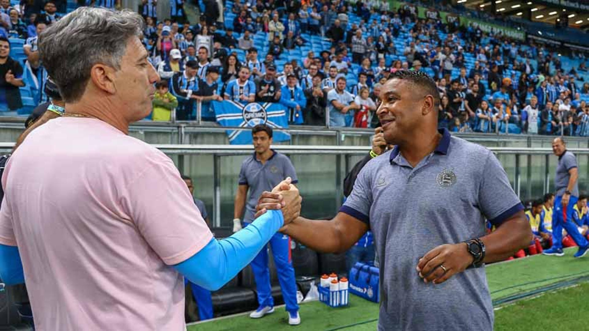 Grêmio x Bahia - Renato Gaúcho e Roger Machado