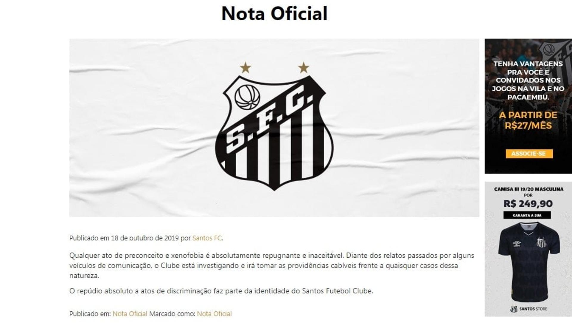 Santos - Nota