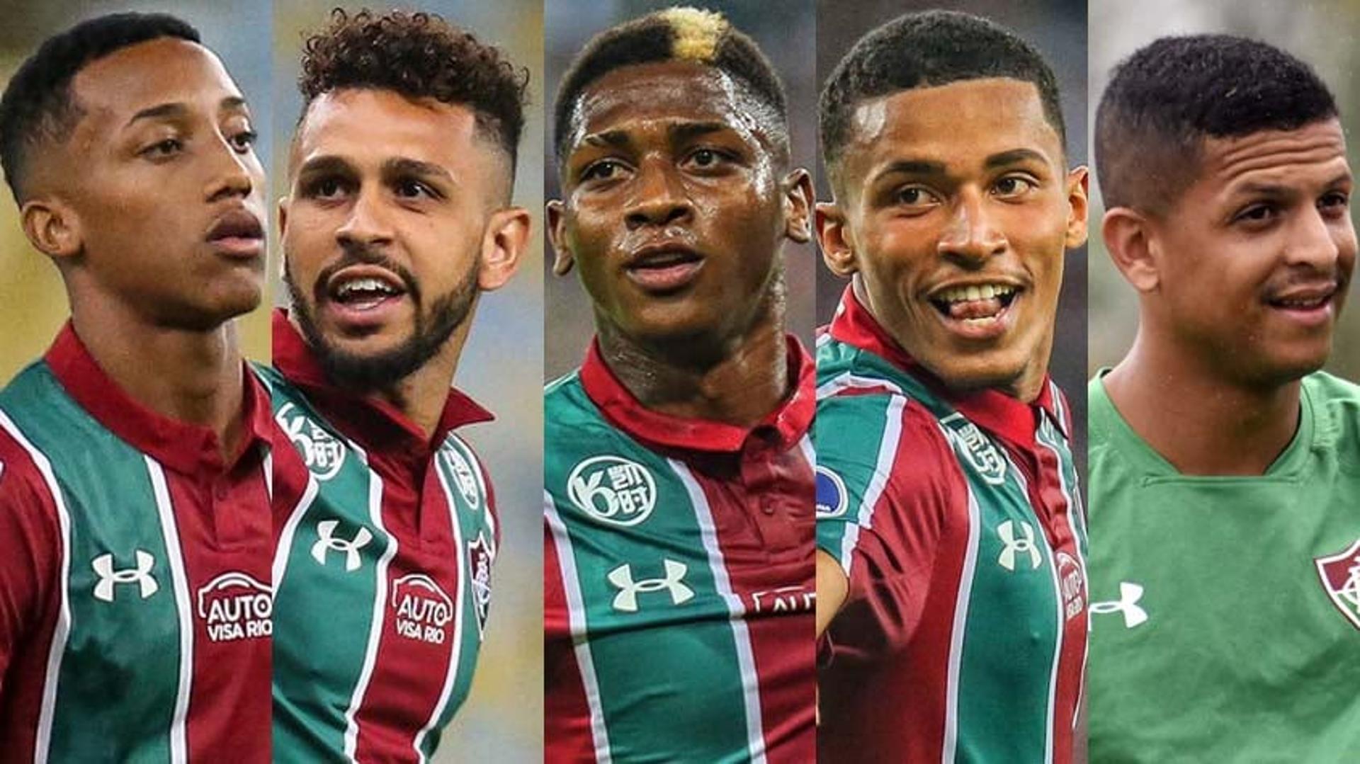 Montagem - João Pedro, Wellington Nem, Yony González, Marcos Paulo e Lucão