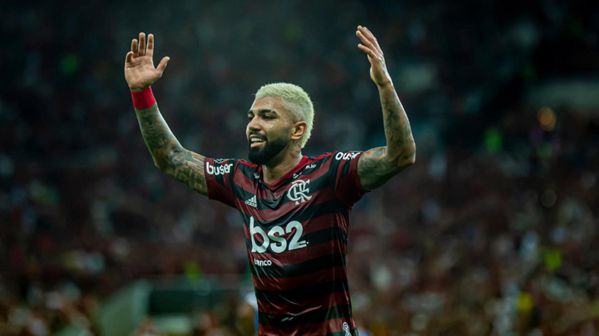 Gabigol fez dois dos cinco gols da vitória do Flamengo sobre o Grêmio. Veja a seguir a galeria do duelo aqui no LANCE!