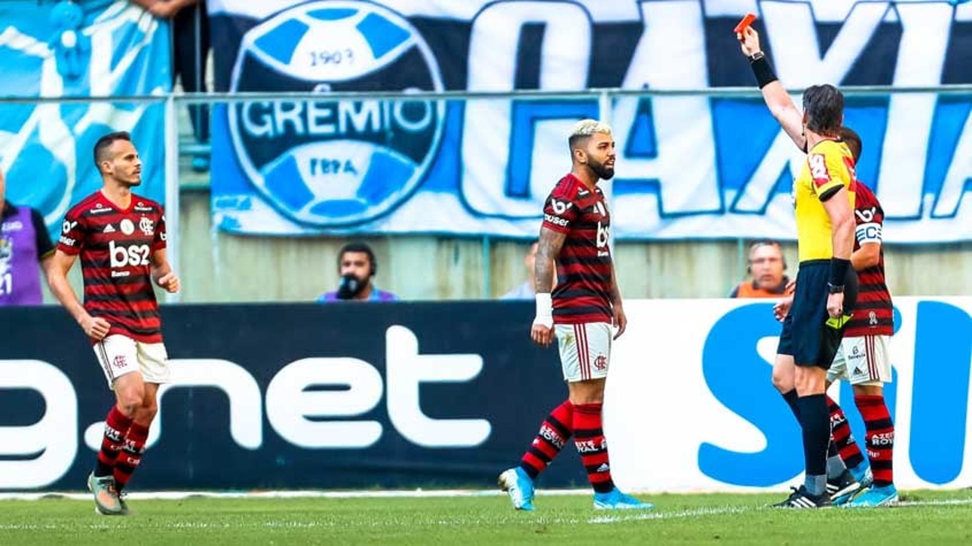 Grêmio x Flamengo - Gabigol expulso