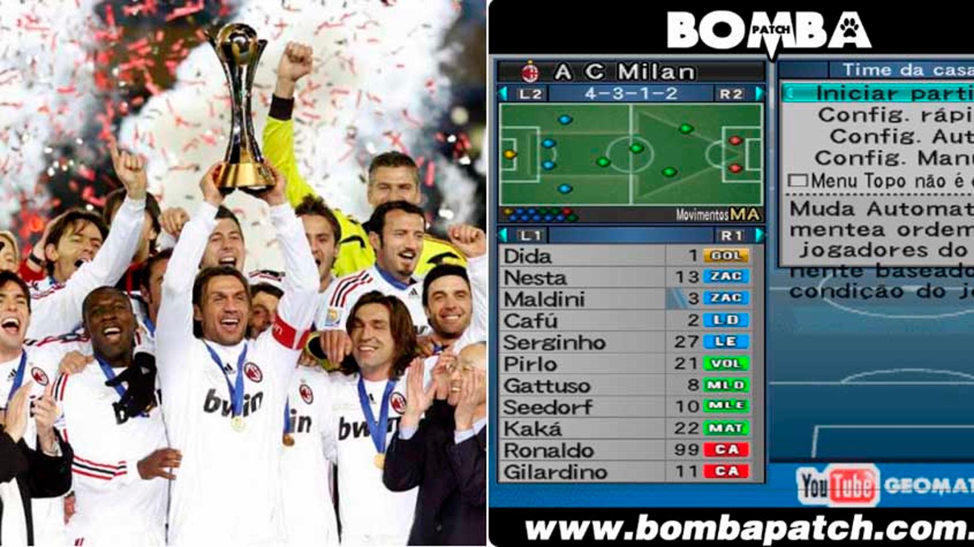 Montagem Milan Bomba Patch