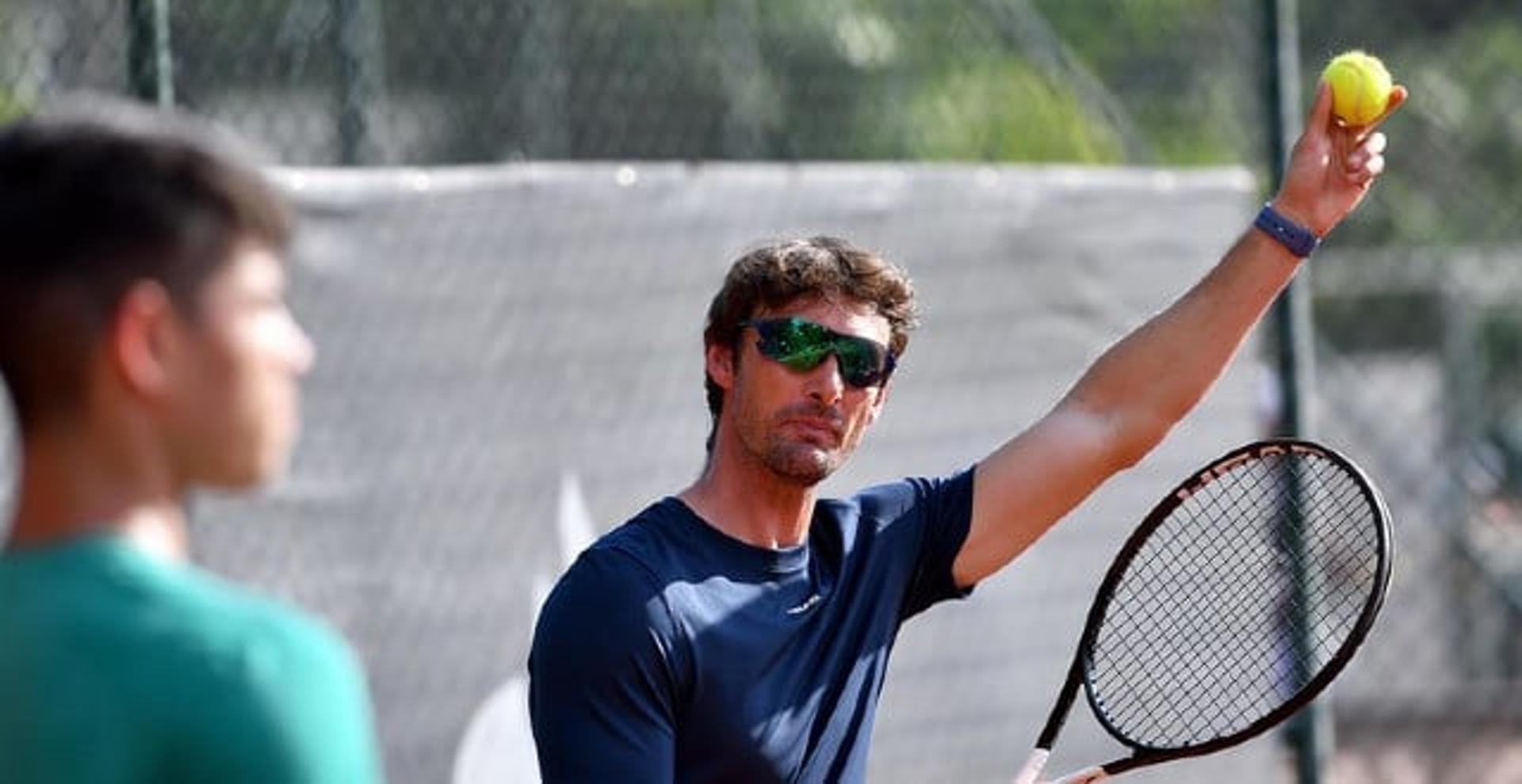 Juan Carlos Ferrero em treinamento no Rio de Janeiro