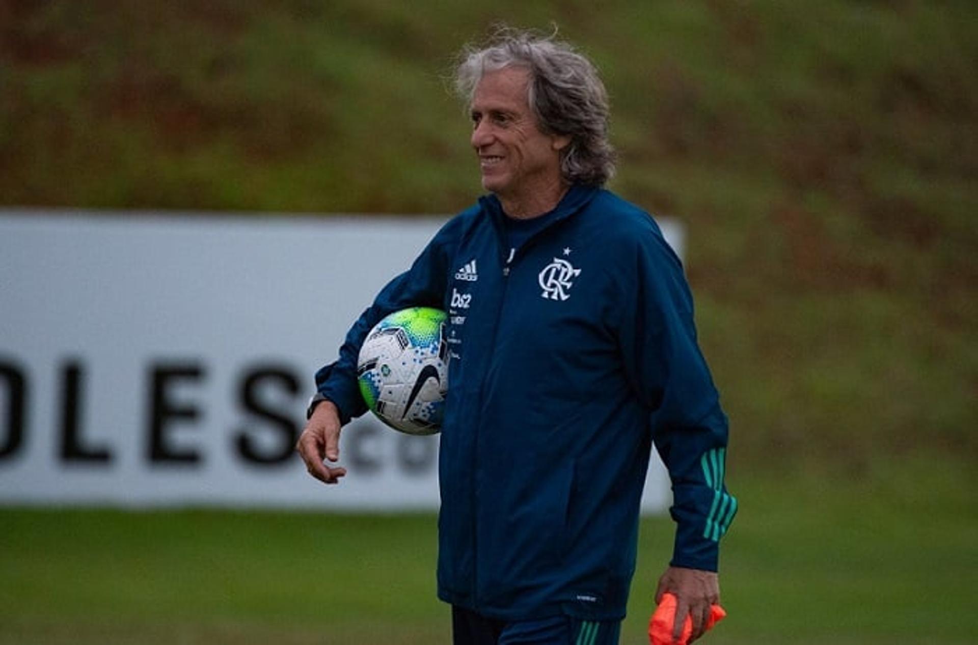 Imagens de Jorge Jesus pelo Flamengo