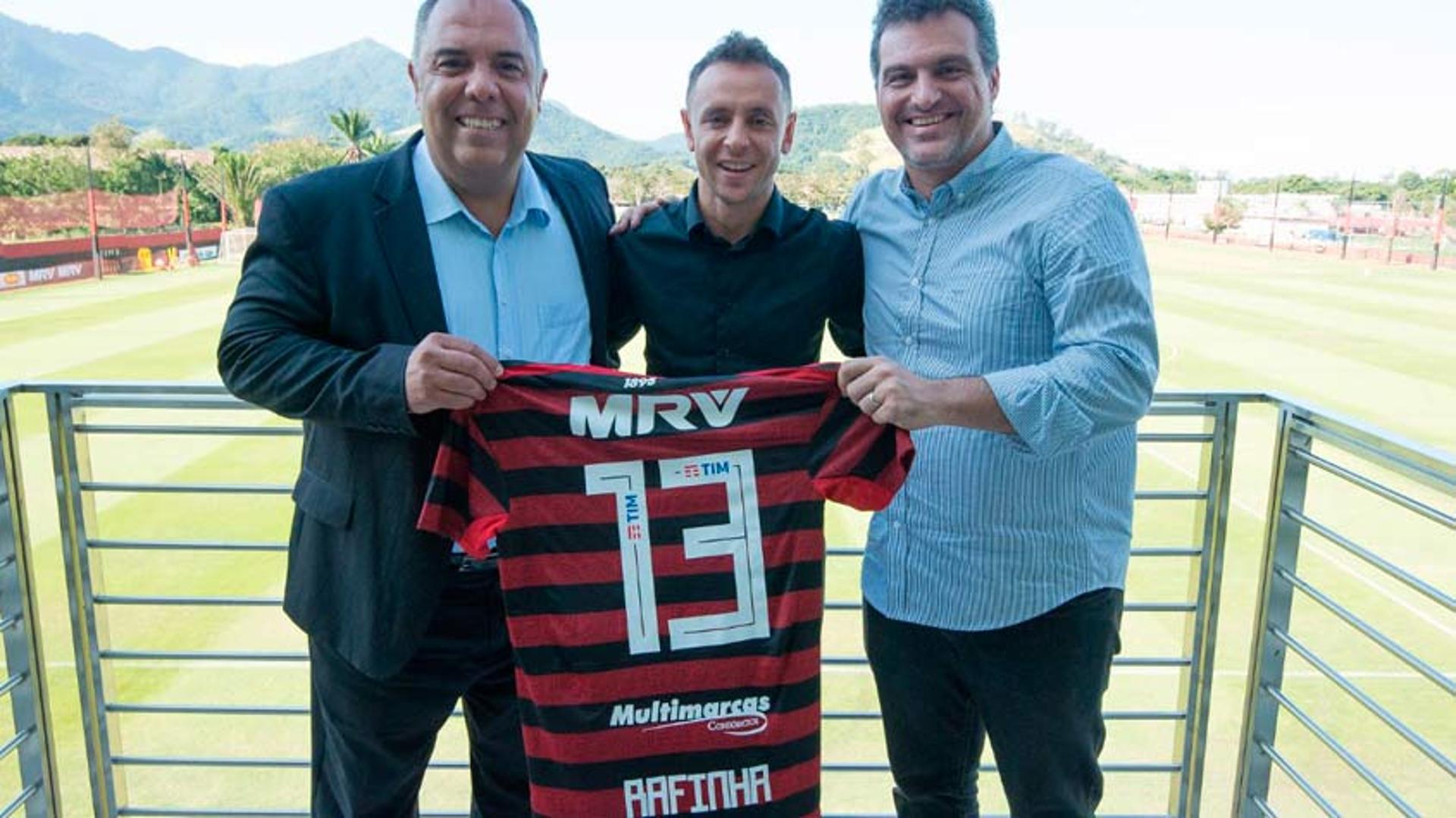 Marcos Braz, Rafinha e Bruno Spindel