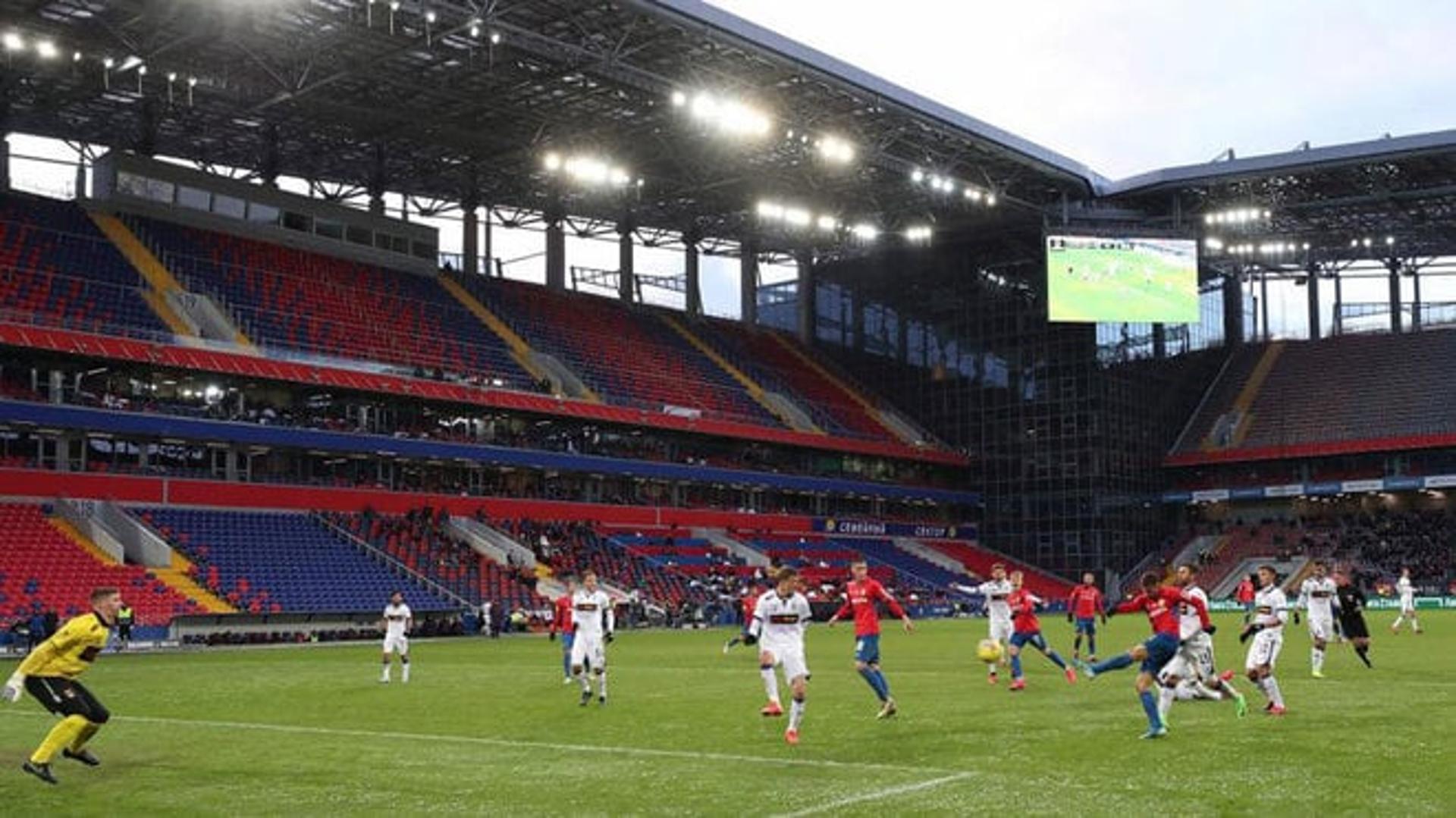 CSKA X Ufa - Campeonato Russo - Portões fechados