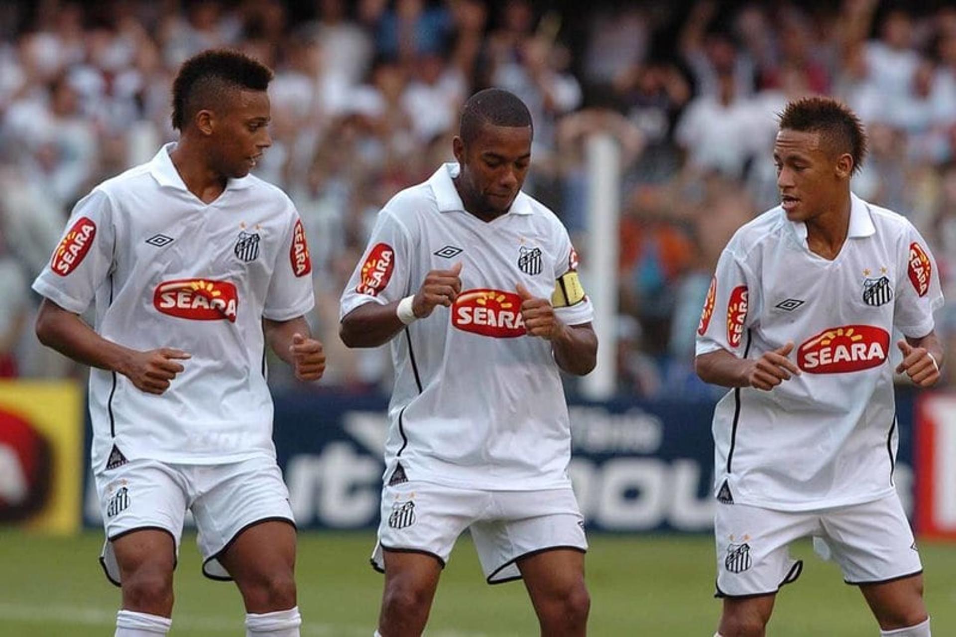 Neymar, Robinho e Léo