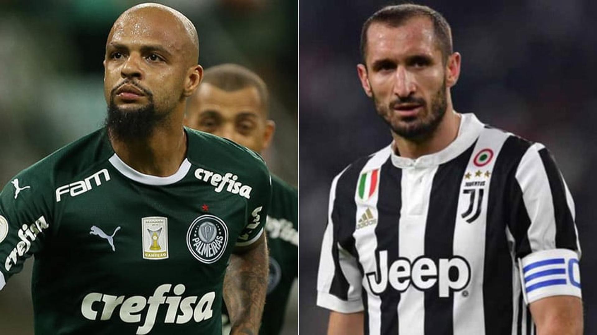 Montagem - Chiellini e Felipe Melo