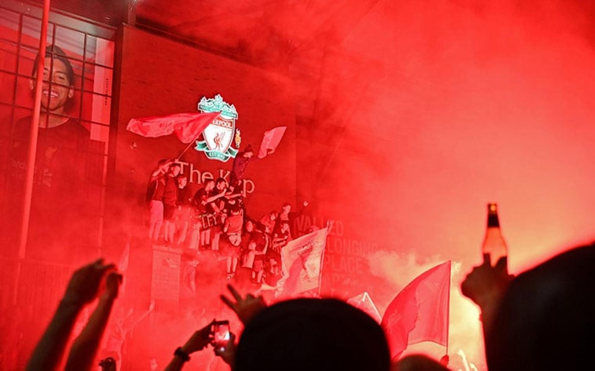 Festa da torcida do Liverpool