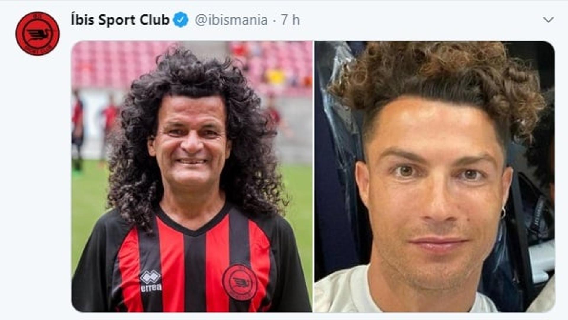 Íbis compara CR7 com Mauro Shampoo nas redes